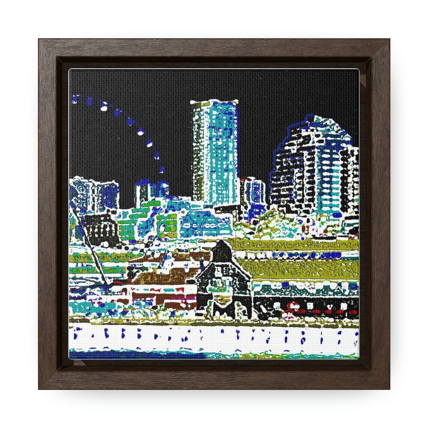 Gallery Canvas Wraps, Square Frame ... That Classic Wheel ... 'Seattle's Wheel' ... & Old Classic Waterside Vendors ...  'Family Archives' ... Original Works ...