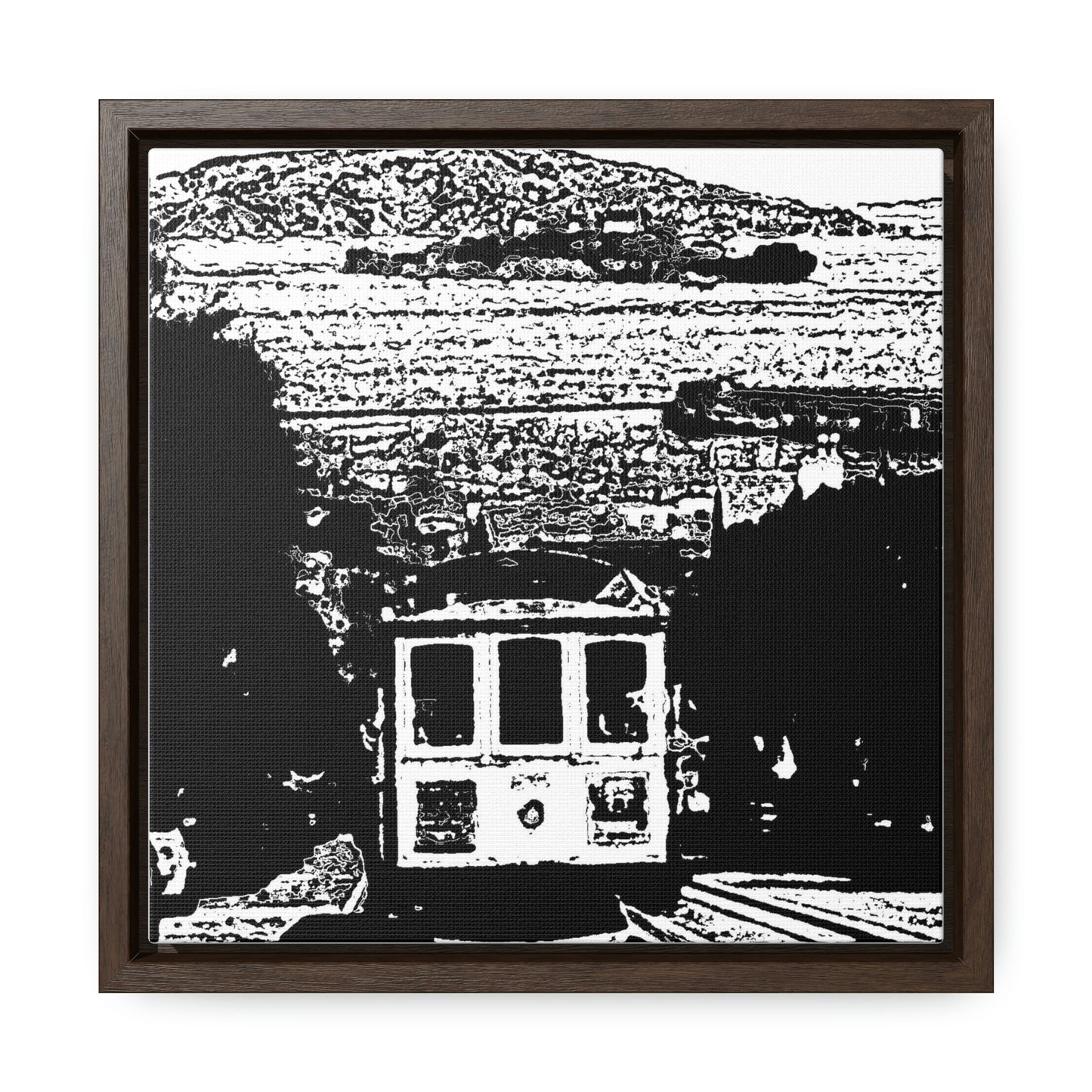 Gallery Canvas Wraps, Square Frame /// San Francisco ... 'A Rice-A-Roni-A-San Francisco Treat' ... "A Cable Car Classic" ... Family Archives: 1973 ... Original Works ...