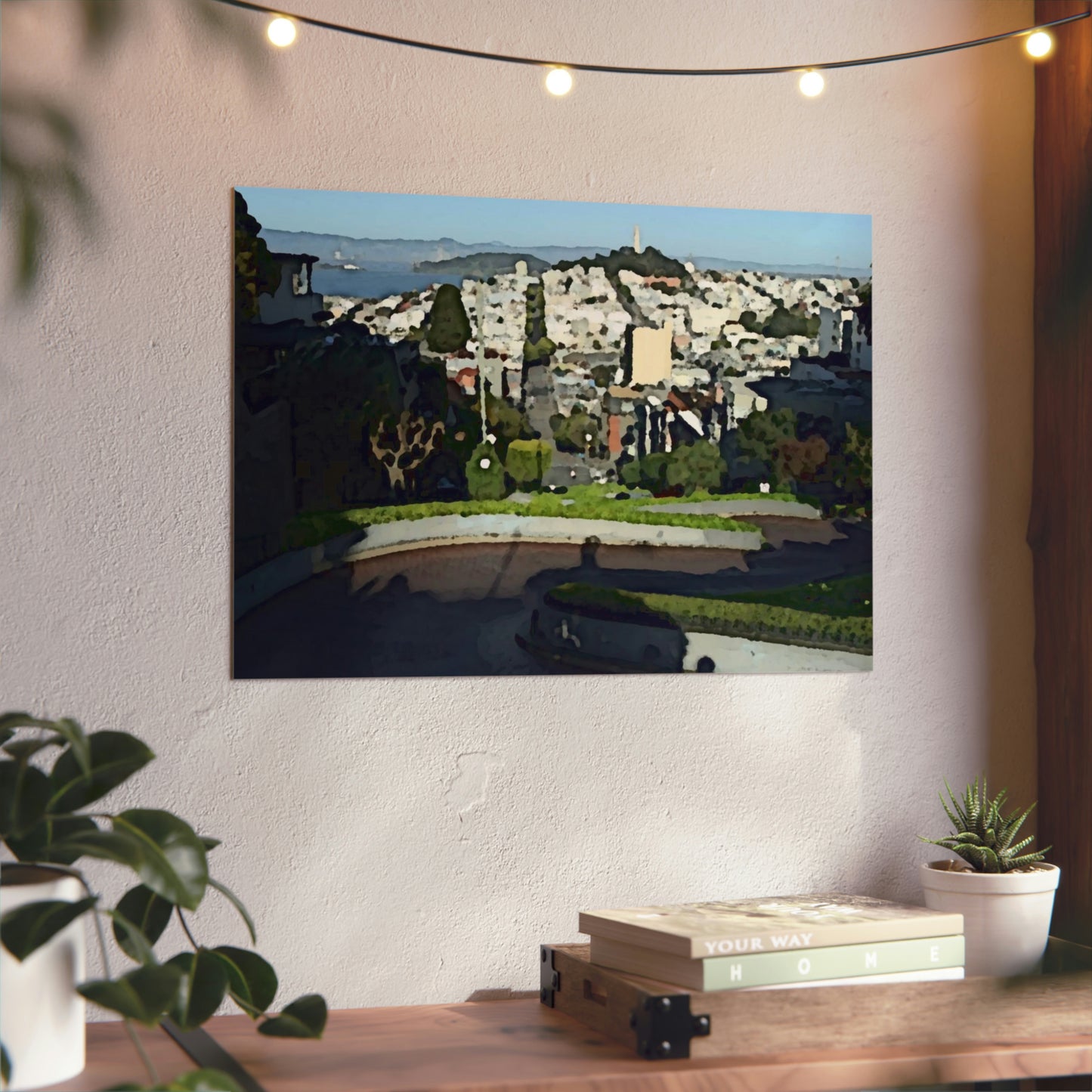 Aluminum Composite Panels ... "A Very Curvy Road With Outstanding Views" ... 'Keep You Eyes On The Road!' ... Lombard St, SF, California ... Family Archives (Father) ... Original Works ...