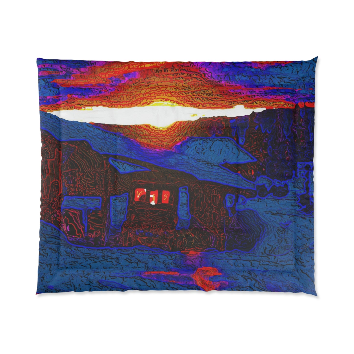 Comforter ... Add A Litle Morning Sunrise-Sunshine To Your Day Via Impressionalism ... "And Stay Warm!"