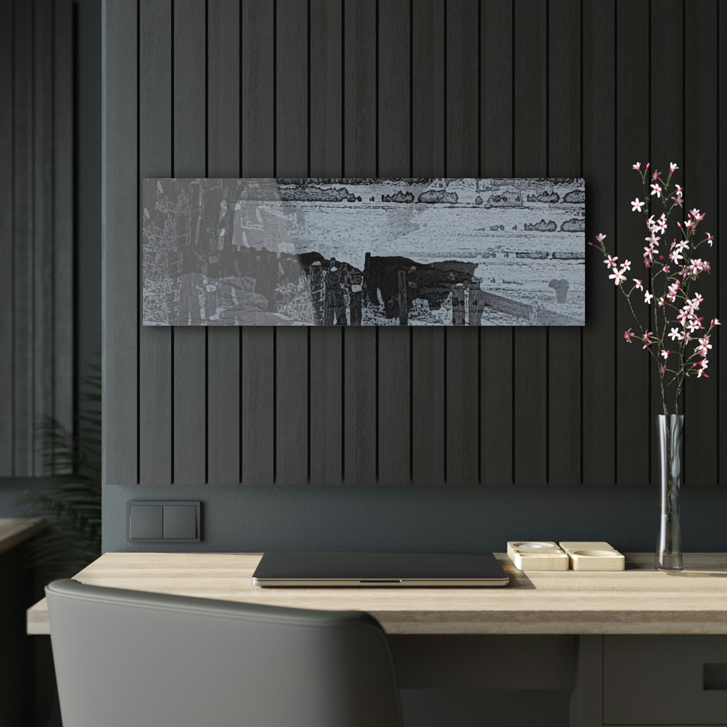 Acrylic Prints ... A Quiet Morning ... "Along The Red River & Nature Preserve Plateau" ... Jan23 ... Original Works ...