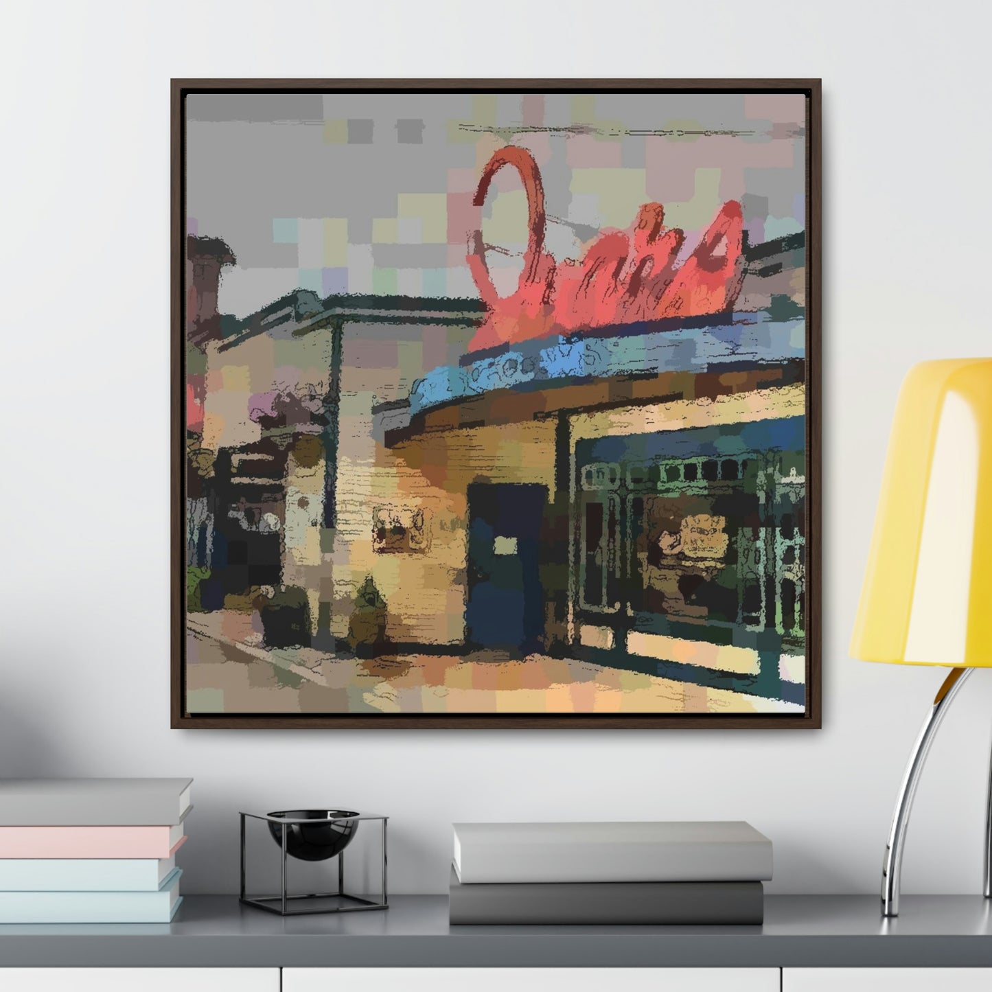 Gallery Canvas Wraps, Square Frame ...  In-A-Hurry & Stressed? ... Remember: Keep "Clam" ... Clam_Happy ...  'Ivars: Seattle Waterfront' ... Personal Archives ... Original Works ...