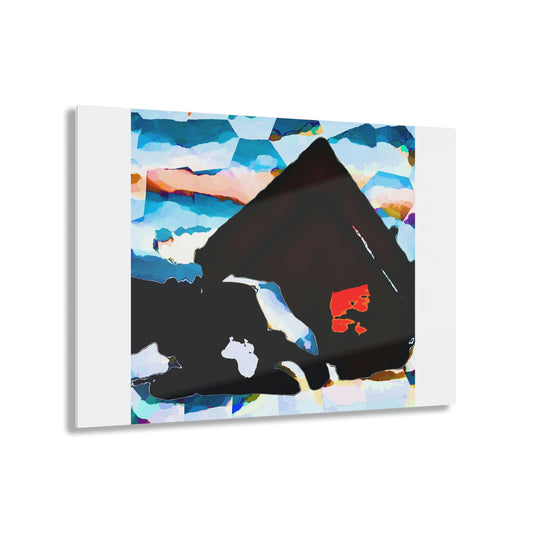 Acrylic Prints ... After An Intense Snow Storm ... 'Digging Out' ... A Vehicle & Cabin "In The Mountains" ... March 2023 ... Original Works ...