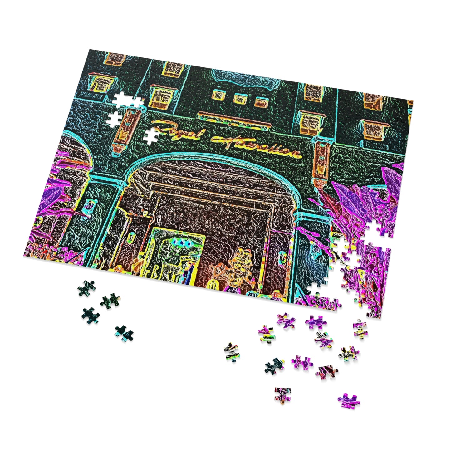 Jigsaw Puzzle (30, 110, 252, 500,1000-Piece) ... "La Grande Entree" At: 'The Pink Palace' ... The Royal Hawai'ian ... Honolulu, HI ... '27Oct2014' ... Original Works ...