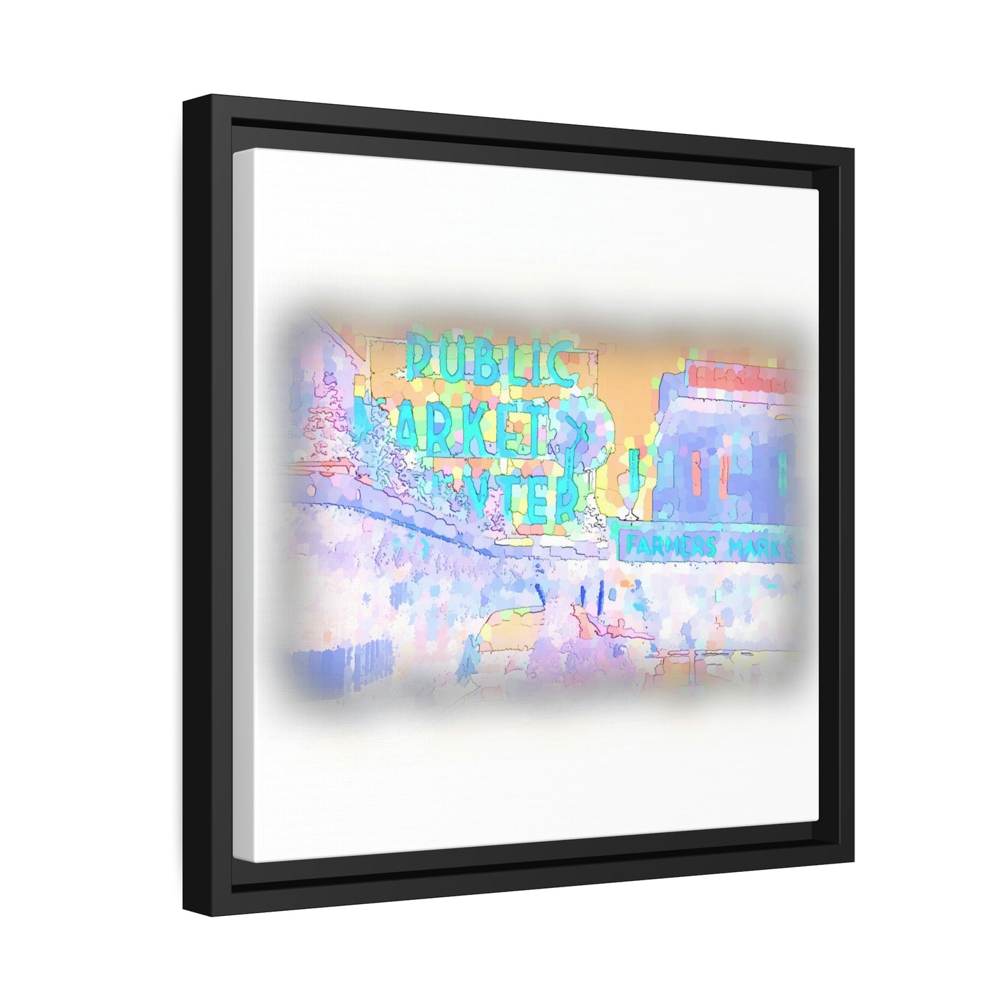 Matte Canvas, Black Frame ... PPM: Pike Place Market ... Original Work ... Winter 2022 ...