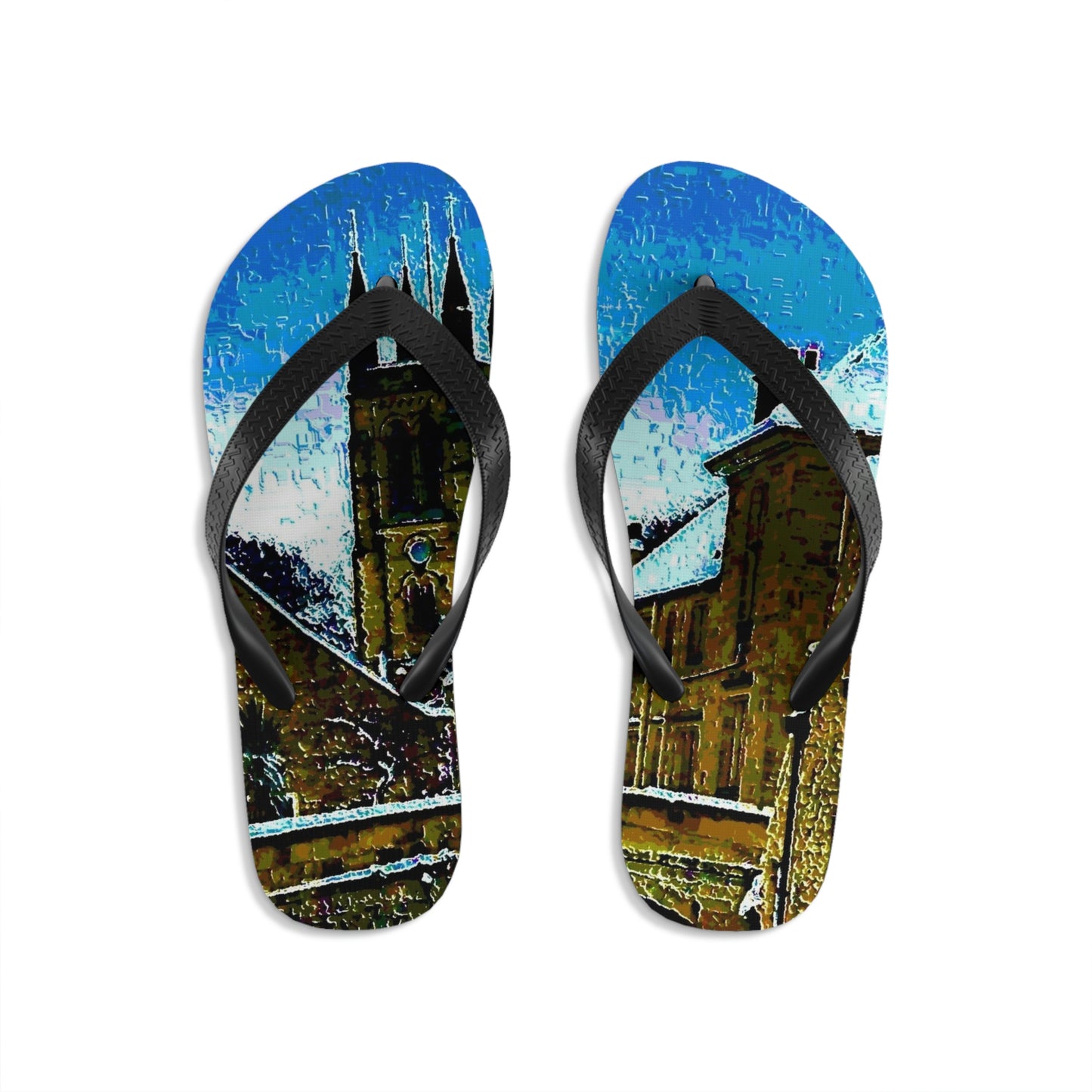 Unisex Flip-Flops ... Walikng The Streets & Alleys ... 'Strolling The Canals ... '  ... Original Works  ...
