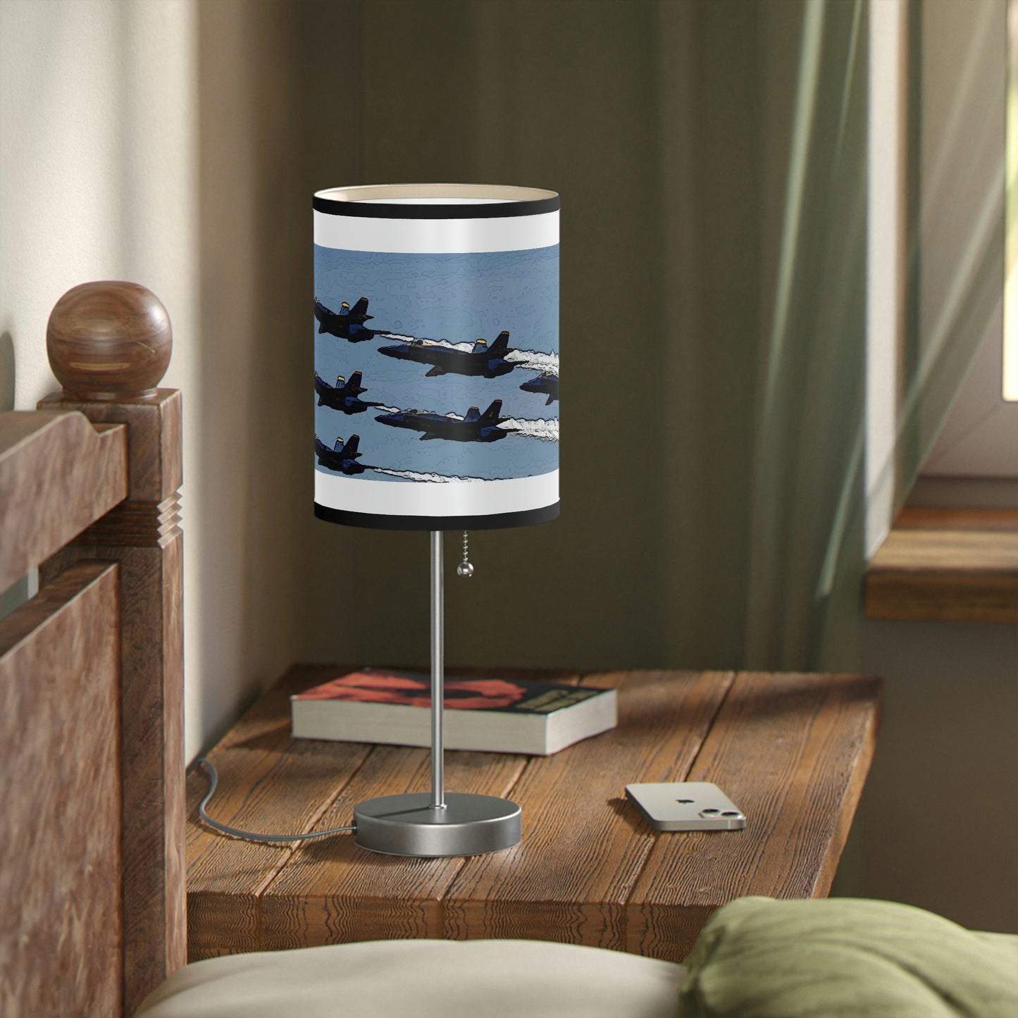 Lamp on a Stand, US|CA plug ... Seattle Seafair ..."Blue Angels Run Over Lake Washington" ... Circa Mid 1980's ... Dr FJ Holt ... Original Works ...