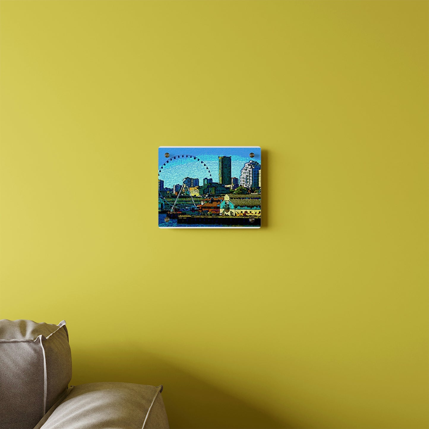 Acrylic Wall Art Panels ... That Classic Wheel ... 'Seattle's Wheel' ... & An Old Classic Waterside Vendors ...  'Family Archives' ... Original Works ...