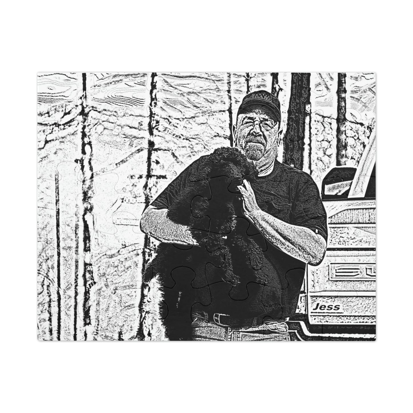 Jigsaw Puzzle (30, 110, 252, 500,1000-Piece) ... Pops & Me ... June 2022 ... California Point Lookout ... The Freeway To MacKay Bar ... Central Idaho Original Works ..