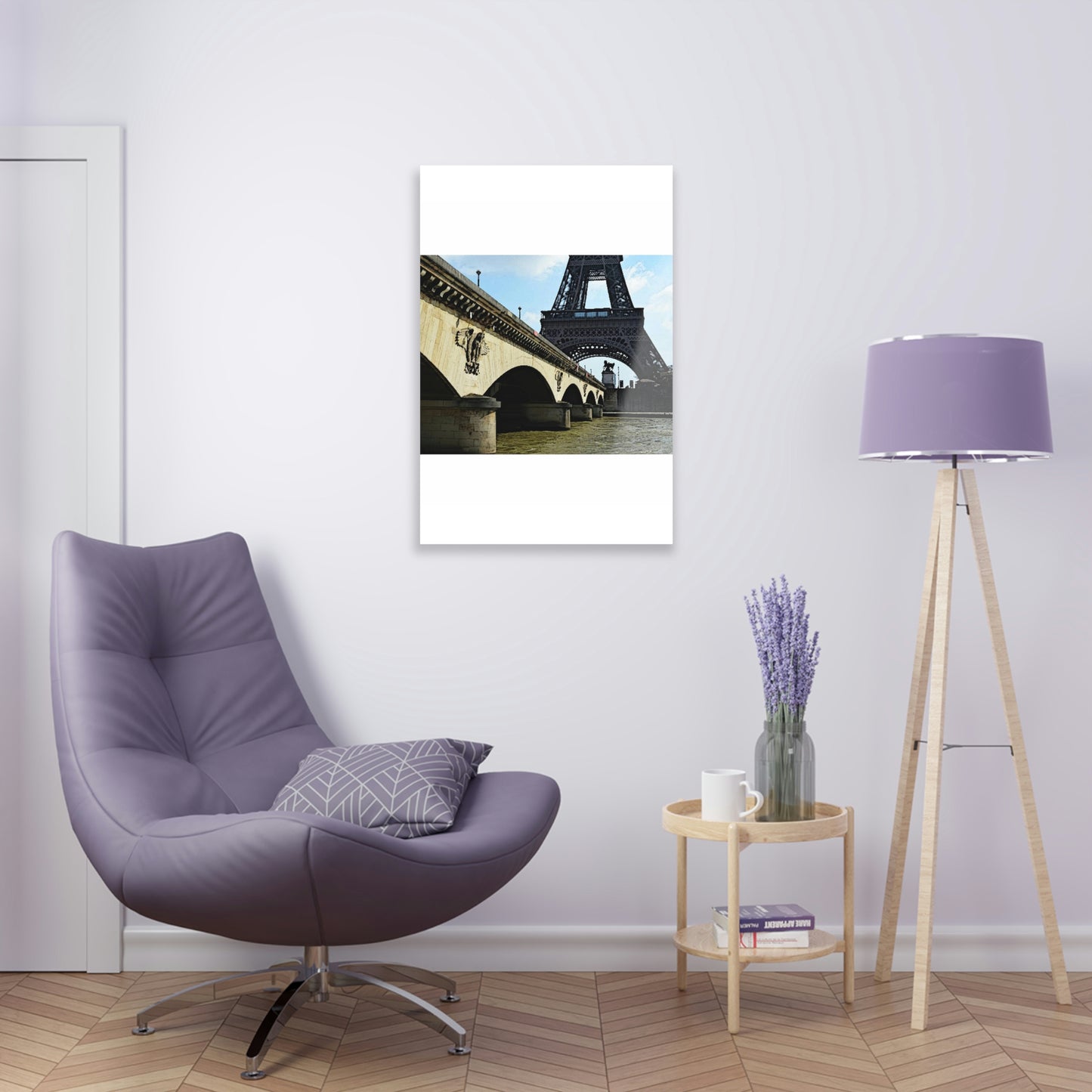 Acrylic Prints ...  Le Tour D'Eiffel ..."Along The Water" ... Barbara Joan Bonnell-Holt ... Le Voyage De Paris: 1972 ... Original Works ...