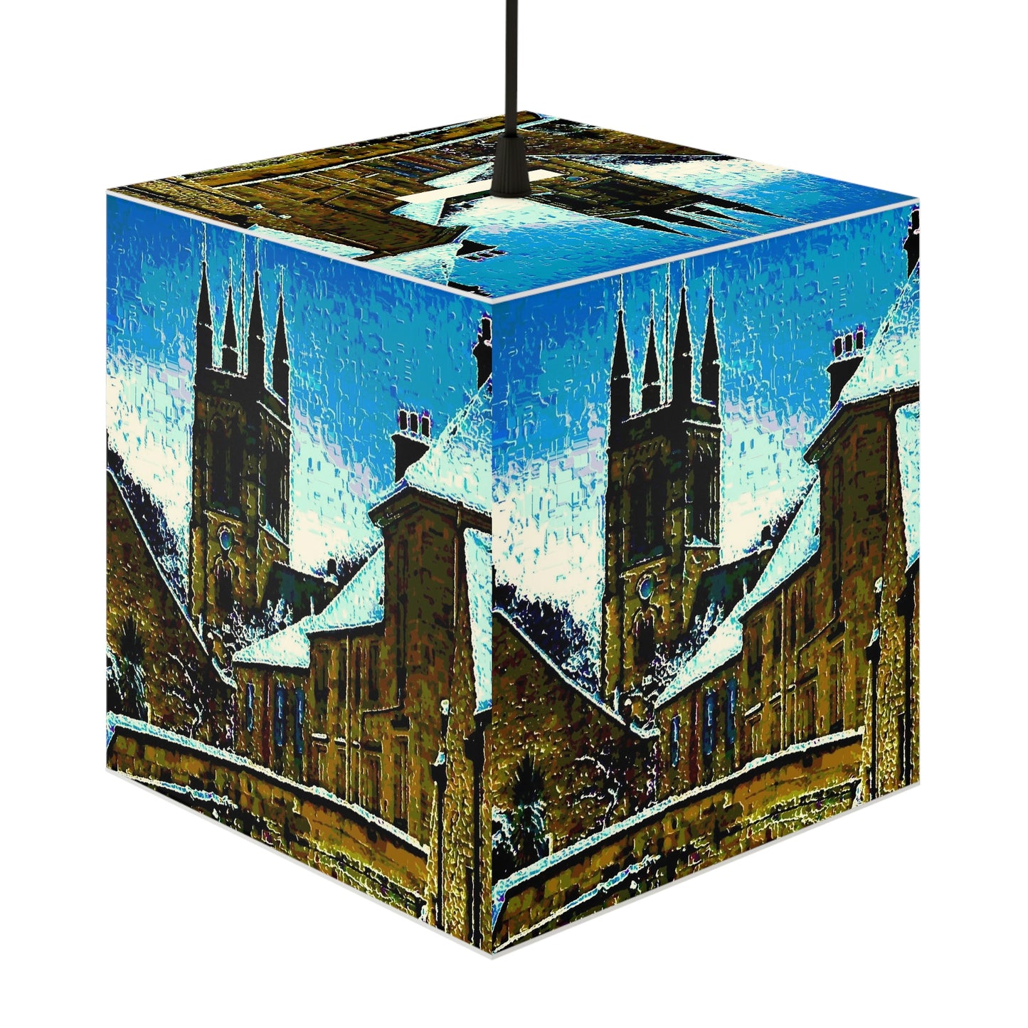Light Cube Lamp ... Walikng The Streets & Alleys ... 'Strolling The Canals ... '  ... Original Works  ...