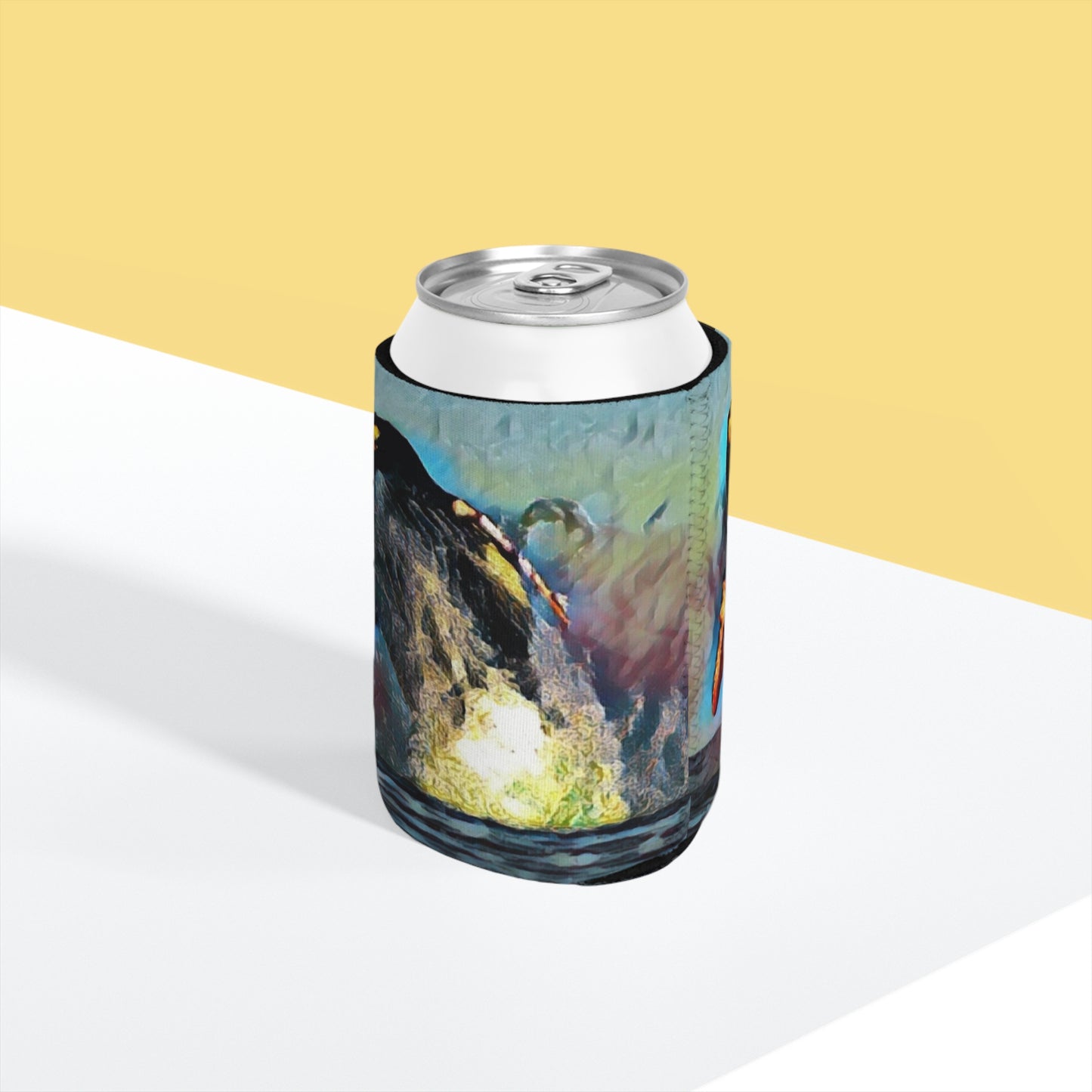 Can Cooler Sleeve ... An Extraordinary Humpback Breach ... 'With Explosive Energy' ... Family Archives (KPH) ... Circa: 21st Century. Maui, HI ... Original Works ...