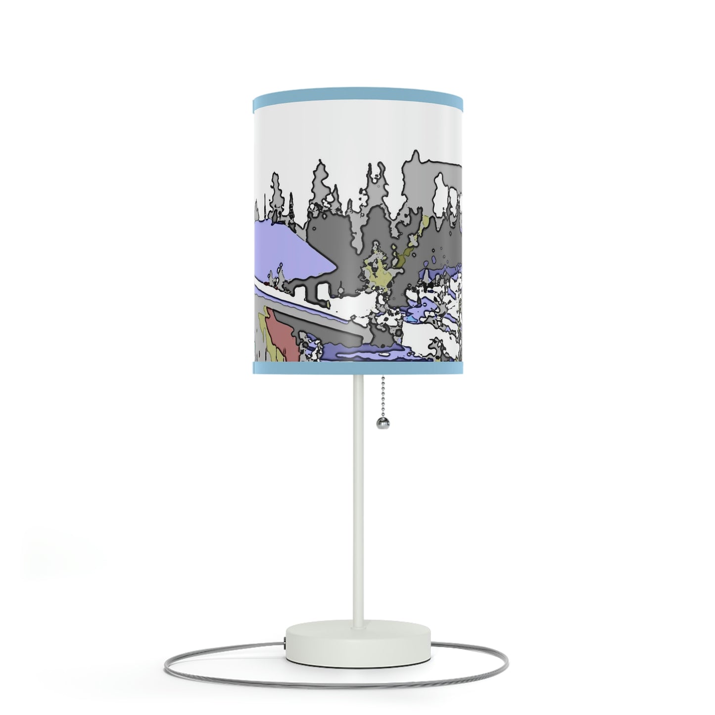 Lamp on a Stand, US|CA plug "A Very Remote Mountain Neighborhood" ... Only Cabins In This Environment ... Cenrtal Idaho ...