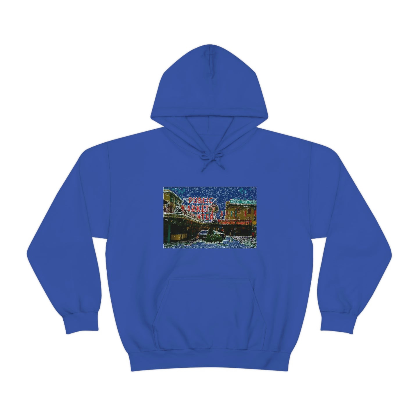 Unisex Heavy Blend™ Hooded Sweatshirt ... Pike Place Market: 'The Public Market', Seattle, Washington. Circa Fall 2013 ...
