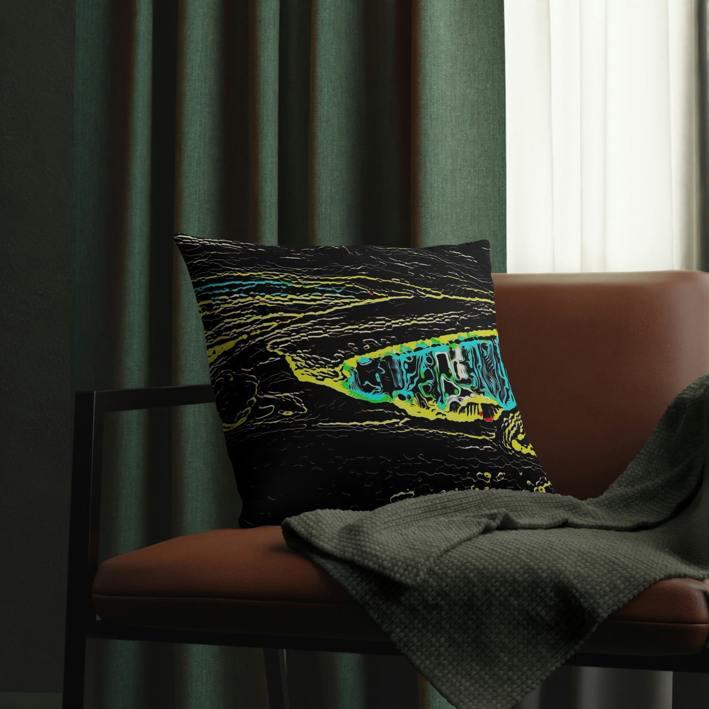 Waterproof Pillows ...  "Snow Vehicle In Snow Storm At-Rest" ... Circa 12Mar23 ... Central Idaho ... 18-Hours Rendering Time: Original Works ...