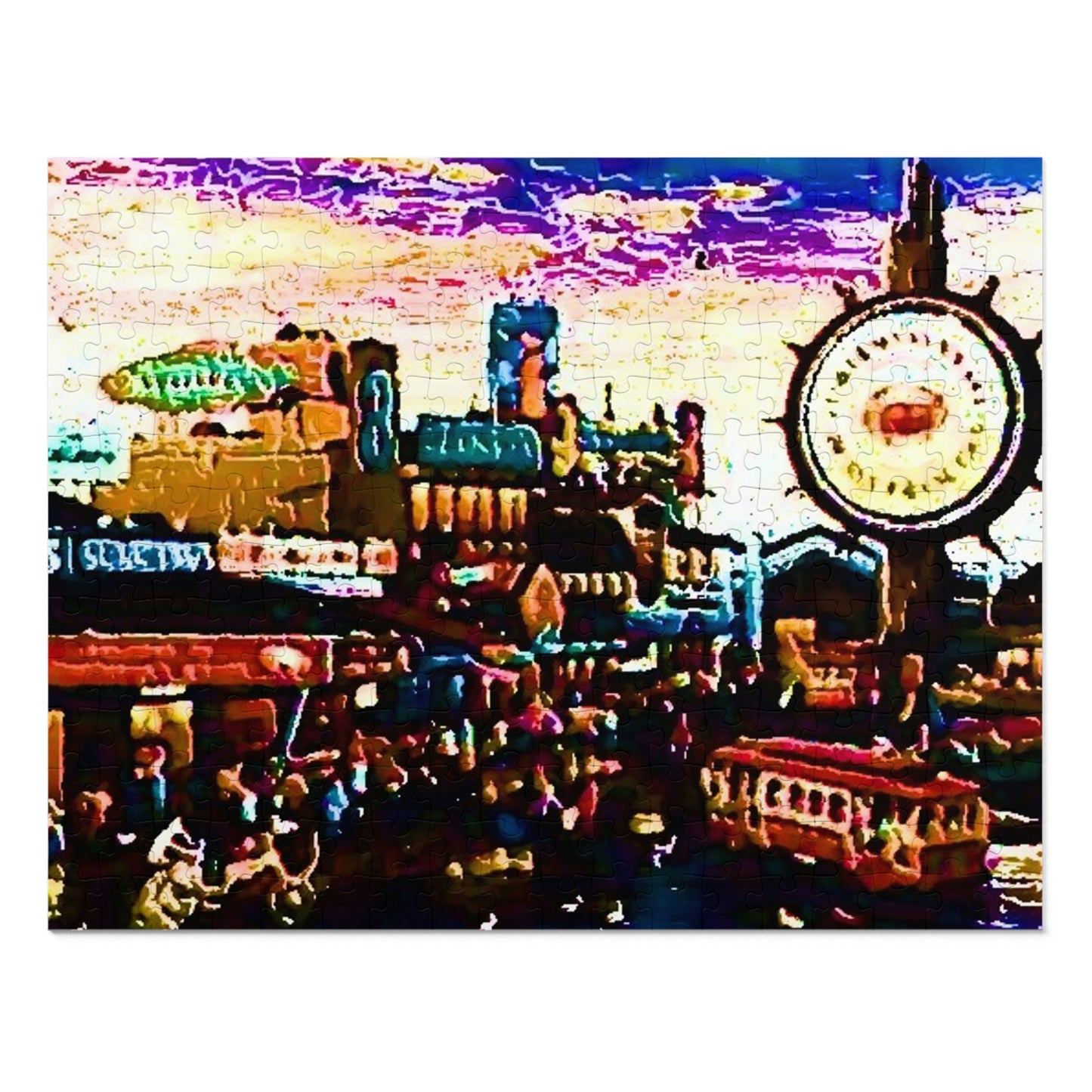 Jigsaw Puzzle (30, 110, 252, 500,1000-Piece) ... "No.9 Fishermen's Grotto - Fishermen's Wharf, SF, California" ... Family Archives: 1970's ... Original Works ...