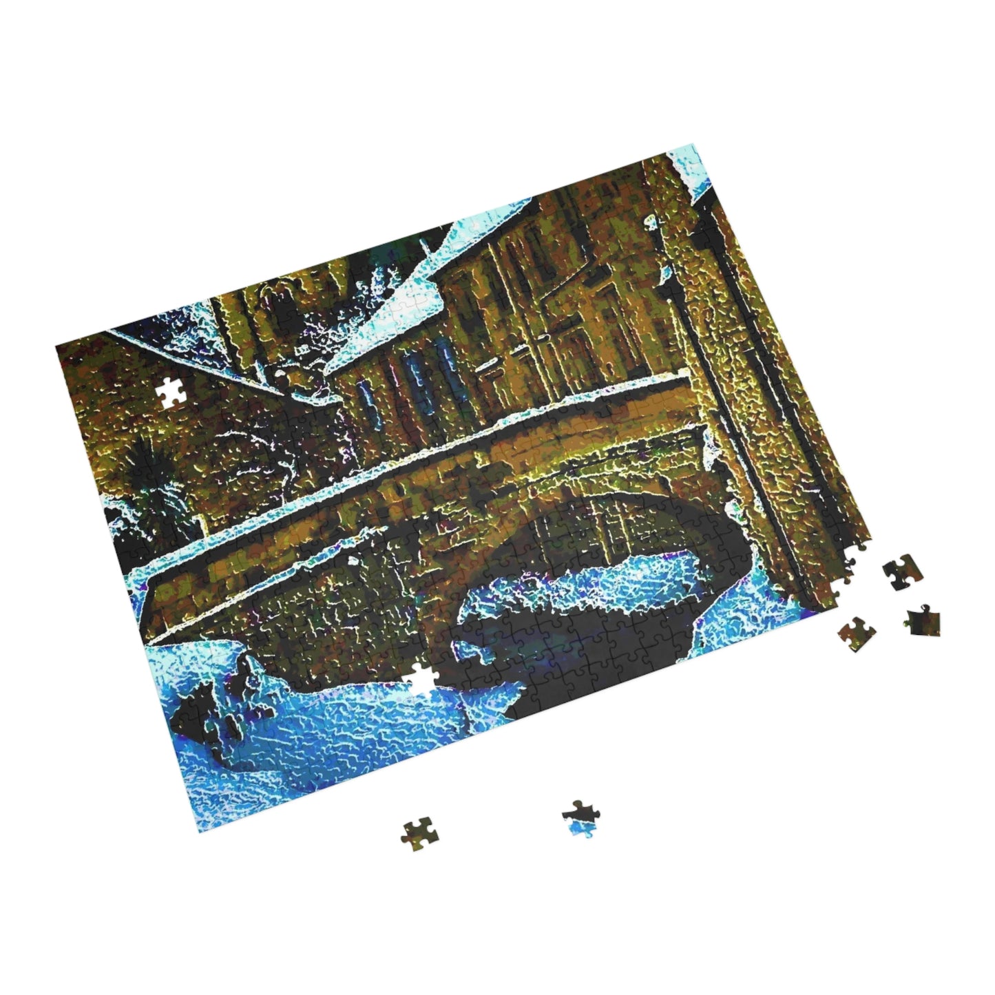 Puzzle (96, 252, 500, 1000-Piece) ...  Walikng The Streets & Alleys ... 'Strolling The Canals ... '  ... Original Works  ...