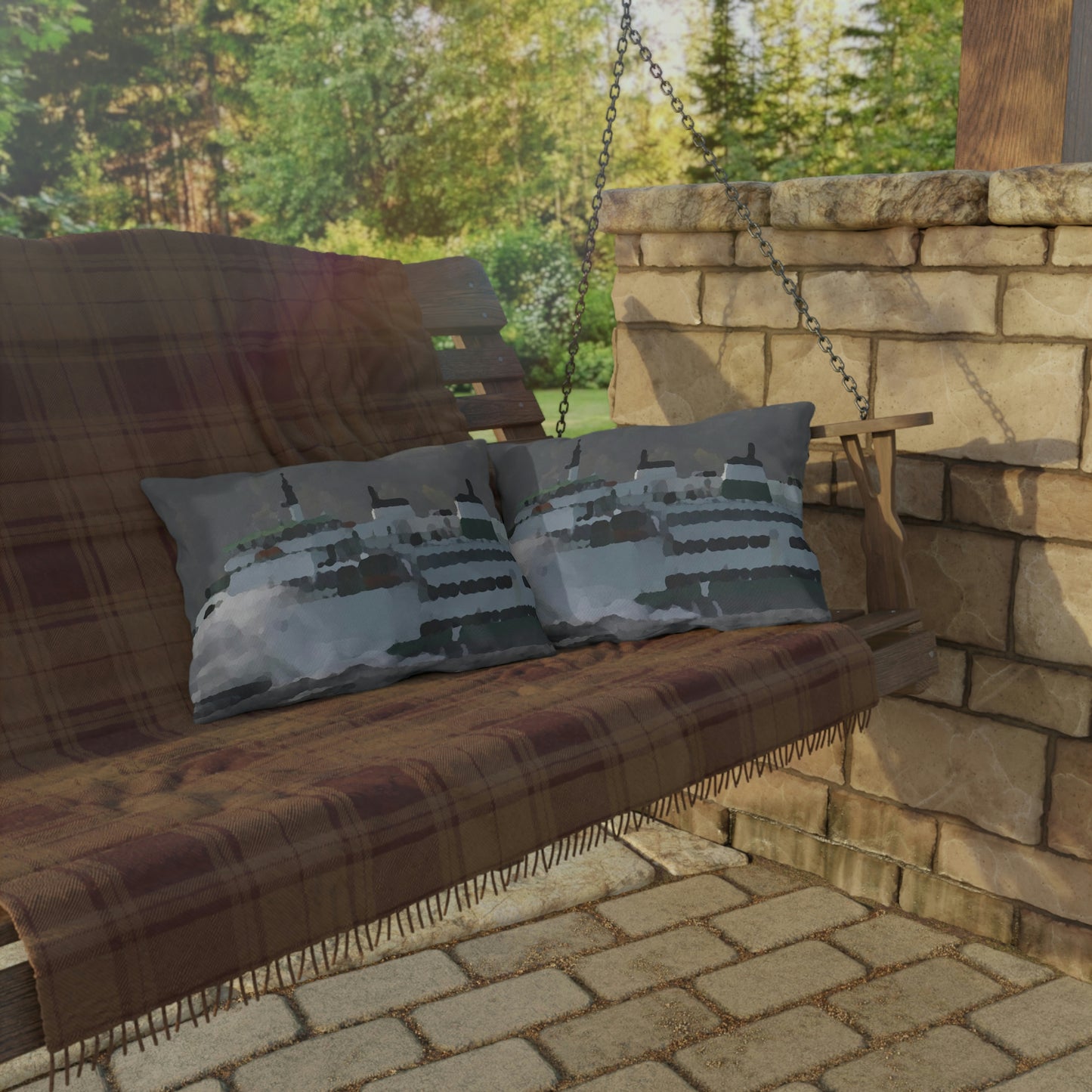 Outdoor Pillows ... WADOT Ferry Crossing ... "A Very Rough Day" ... Mulkiteo Route ... Family Archives ... Early 1990's' ... Original Works ...