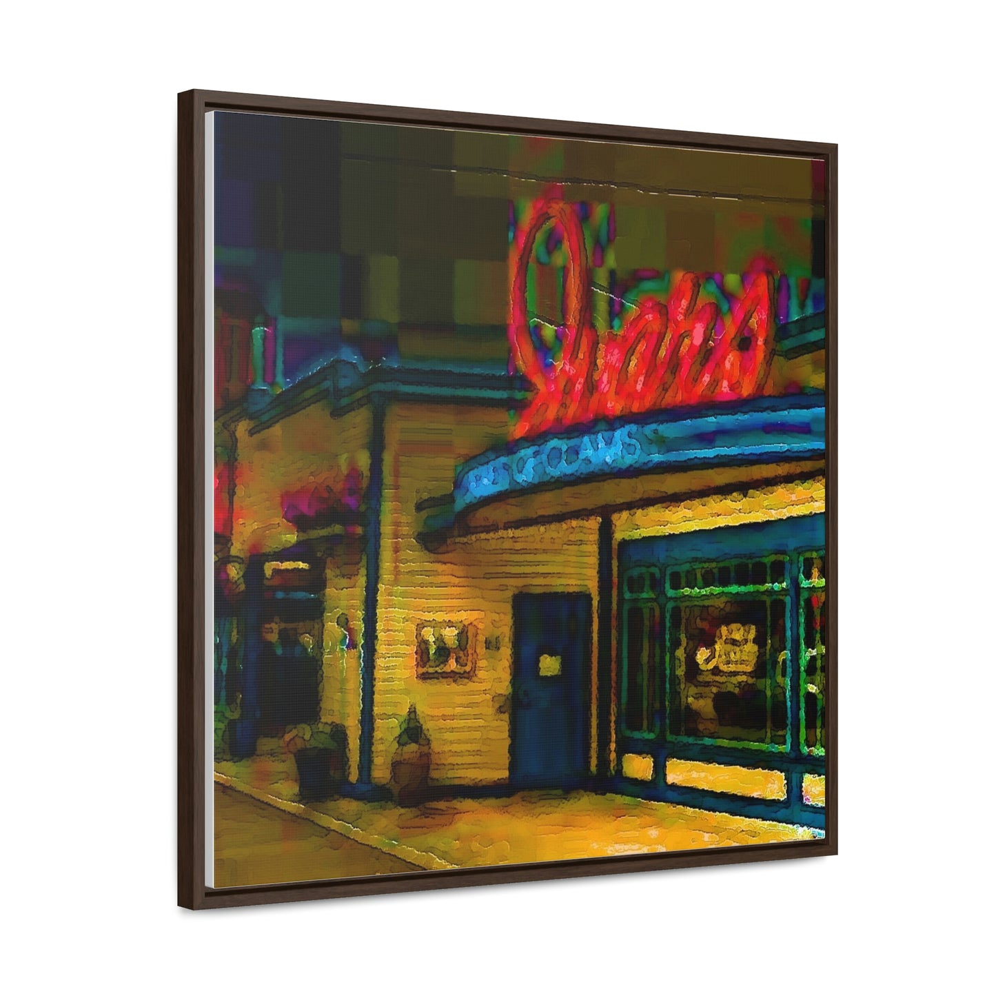 Gallery Canvas Wraps, Square Frame ...  In-A-Hurry & Stressed? ... Remember: Keep "Clam" ... Clam_Happy ...  'Ivars: Seattle Waterfront' ... Personal Archives ... Original Works ...