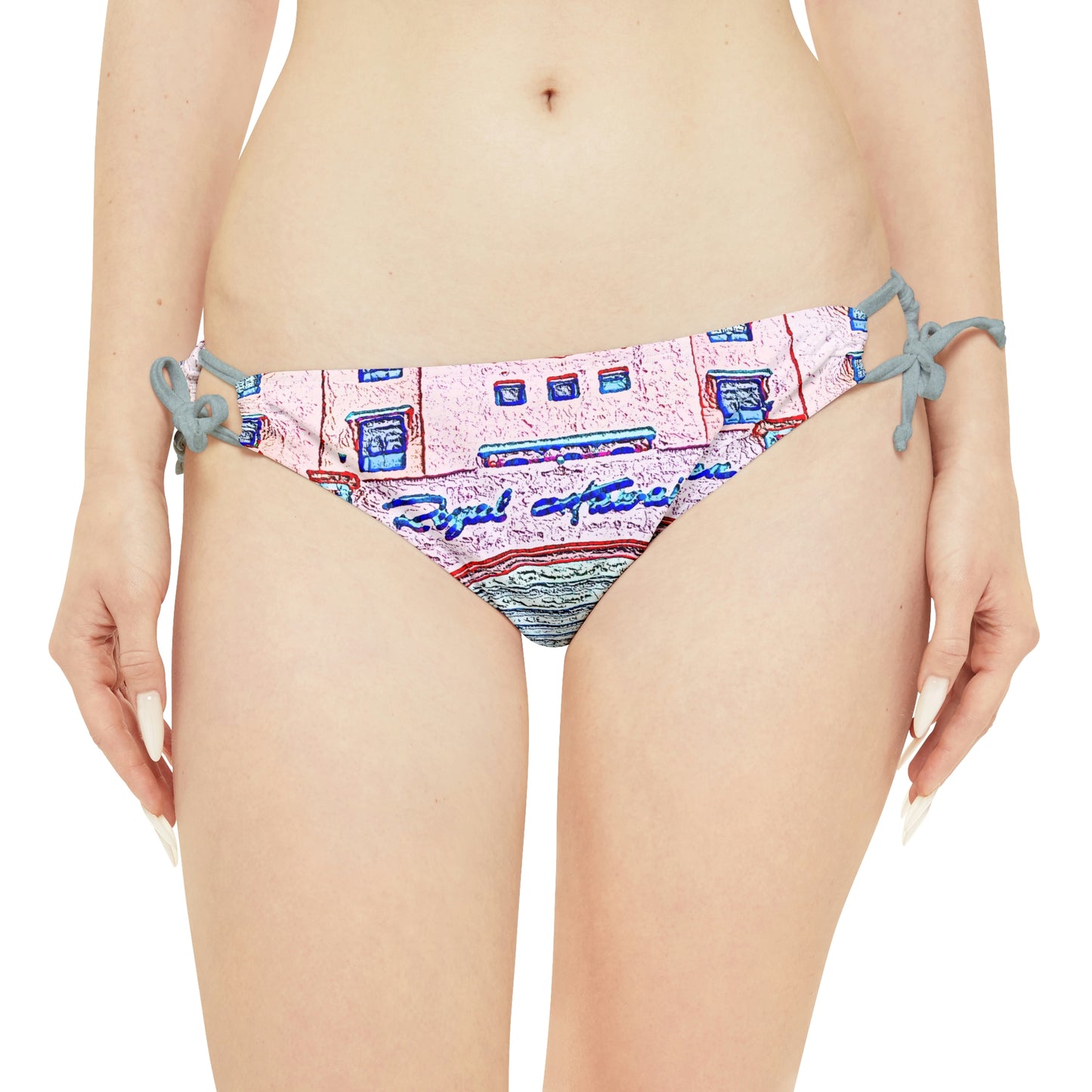 Strappy Bikini Set ... "La Grande Entree" At: 'The Pink Palace' ... The Royal Hawai'ian ... Honolulu, HI ... '27Oct2014' ... Original Works ...