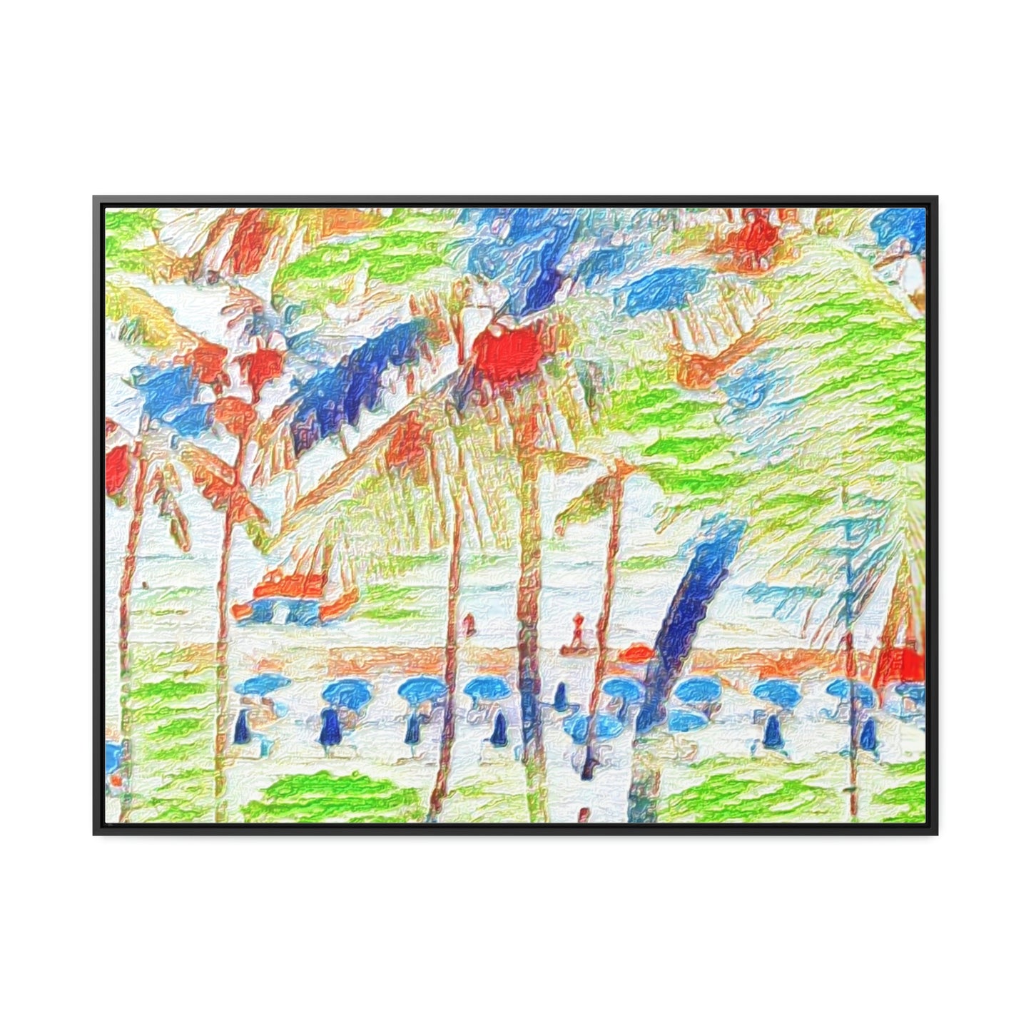 Gallery Canvas Wraps, Horizontal Frame ... "The Royal Hawai'ian: Waikiki Beach_Beach" ... Honolulu, HI ... Ocotber 2014 (Halloween) ... Original Works ...