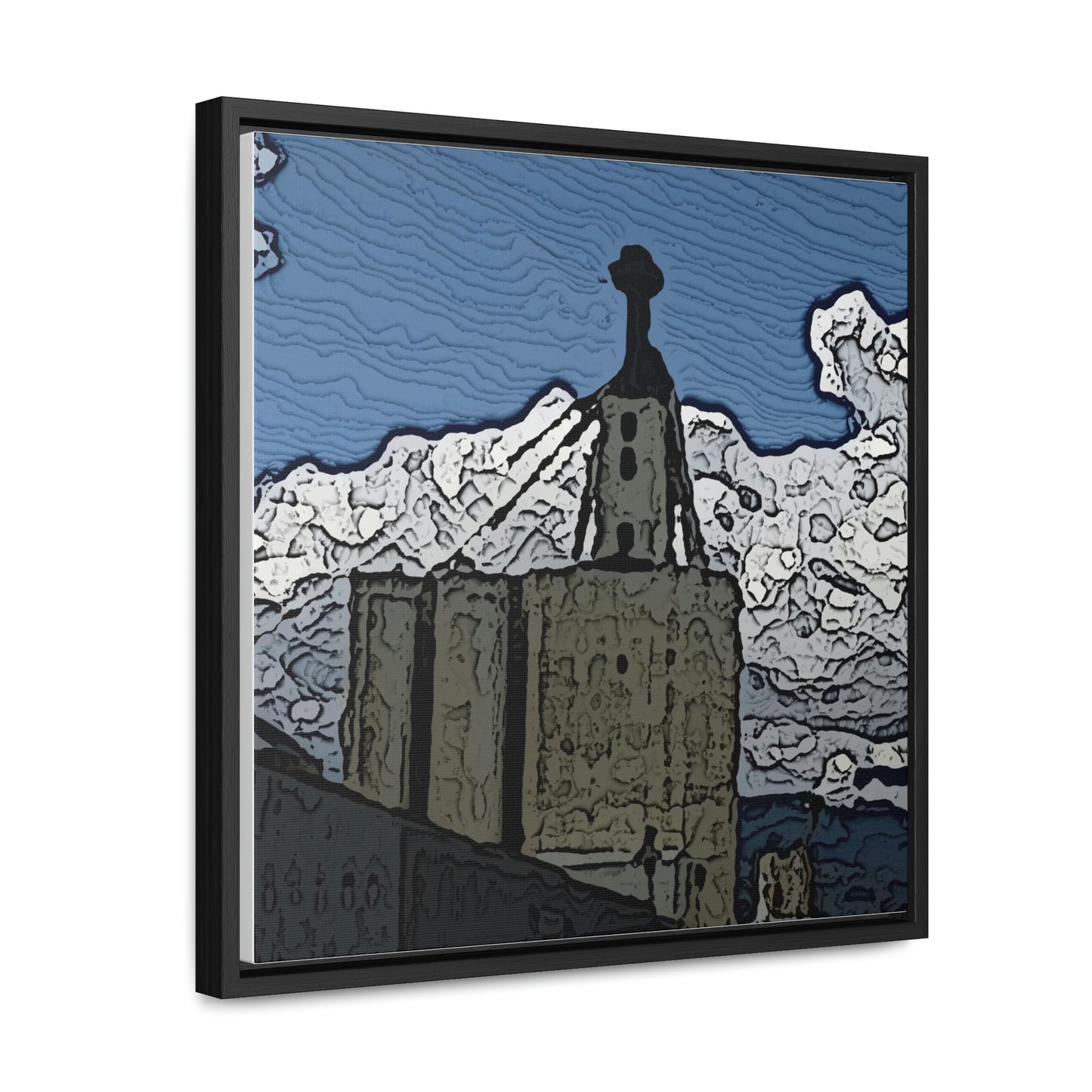 Gallery Canvas Wraps, Square Frame ..."ICP: Idaho County Propane ... 'Production Facilities Grangeville, Idaho' ... "  Original Works: Rendering Time: 10 Hours ...