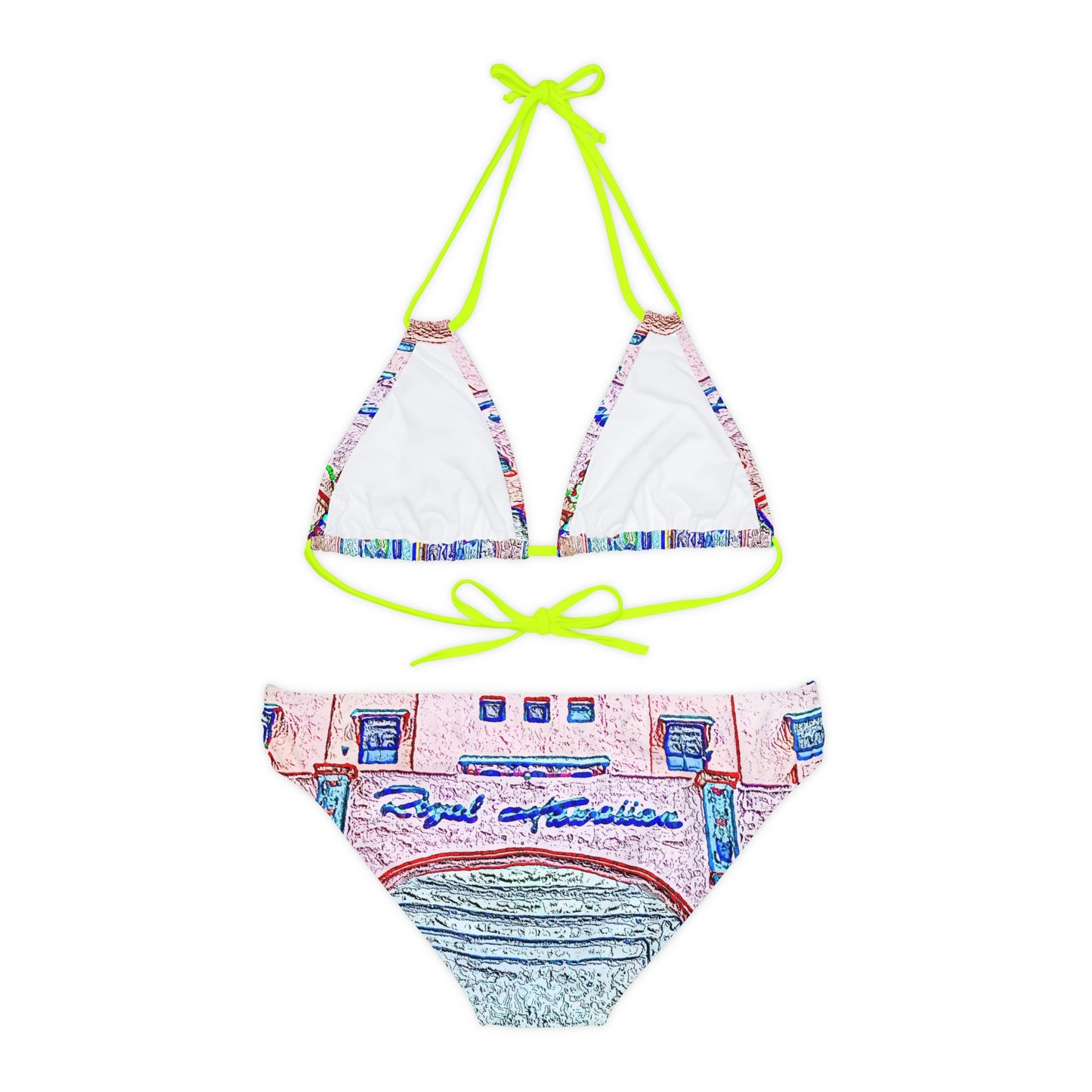 Strappy Bikini Set ... "La Grande Entree" At: 'The Pink Palace' ... The Royal Hawai'ian ... Honolulu, HI ... '27Oct2014' ... Original Works ...