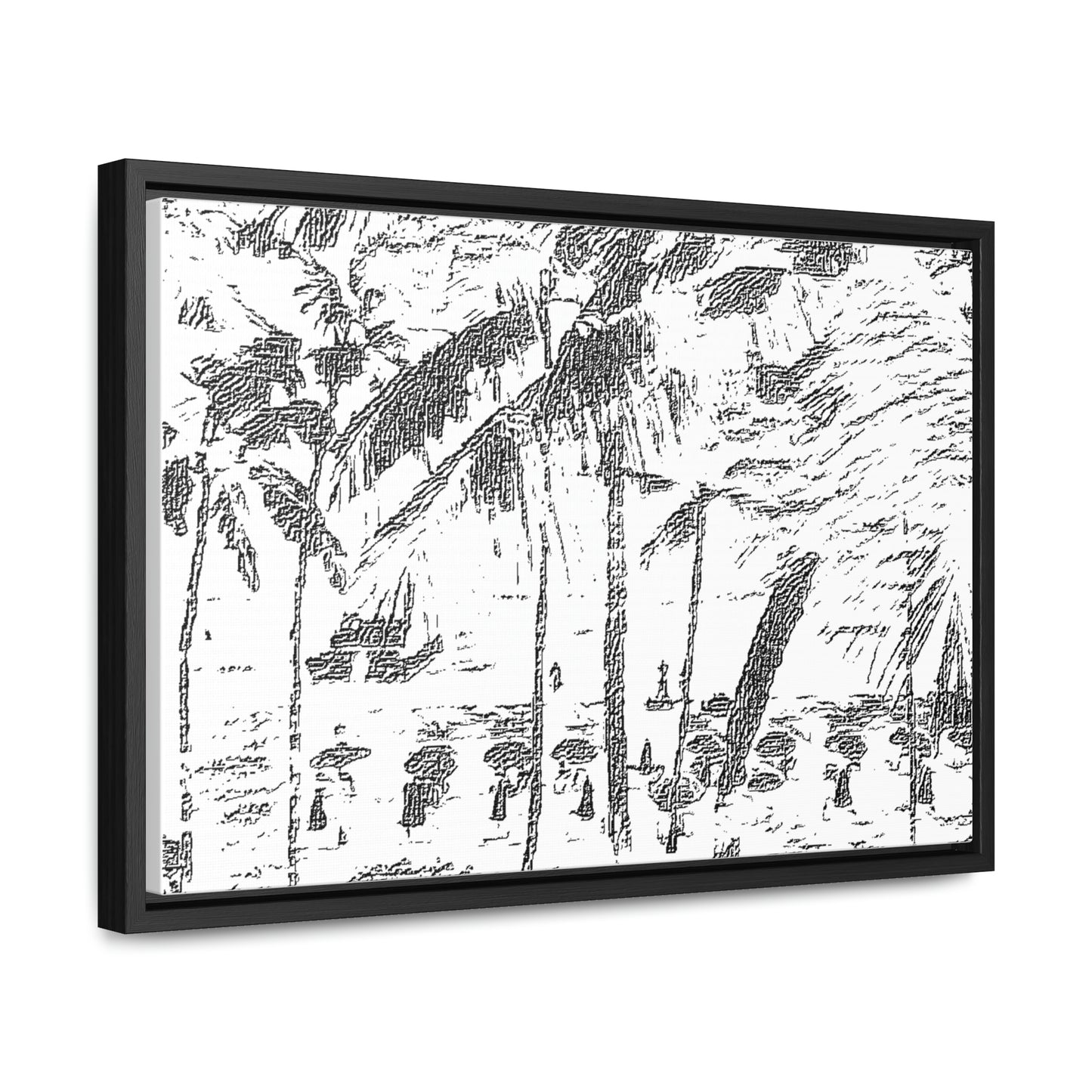 Gallery Canvas Wraps, Horizontal Frame ... "The Royal Hawai'ian: Waikiki Beach_Beach" ... Honolulu, HI ... Ocotber 2014 (Halloween) ... Original Works ...