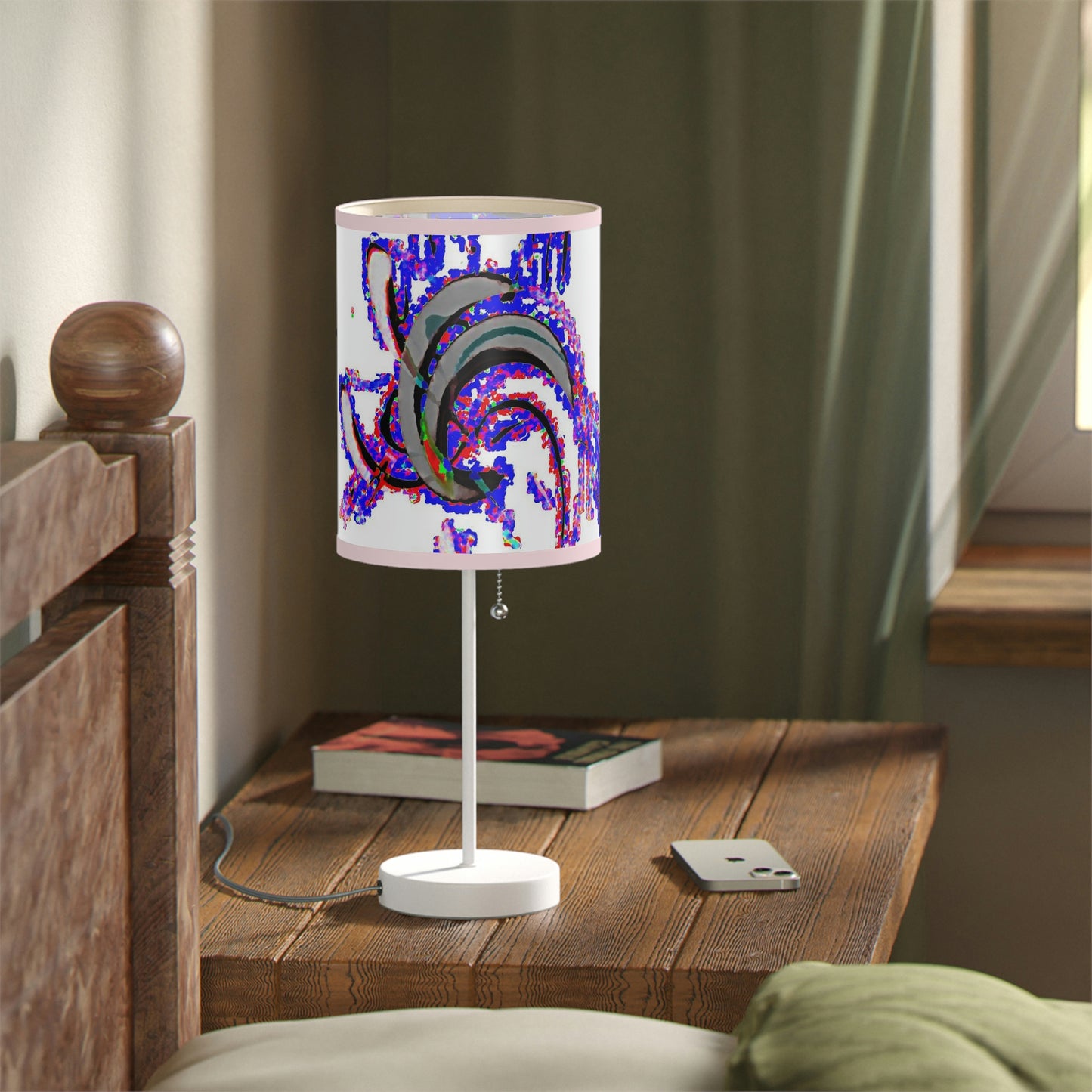 Lamp on a Stand, US|CA plug ... "Waning Moon" ... Central Idaho ... October 2022 ... Rendering Time: 22 Hours ... Original Works ...