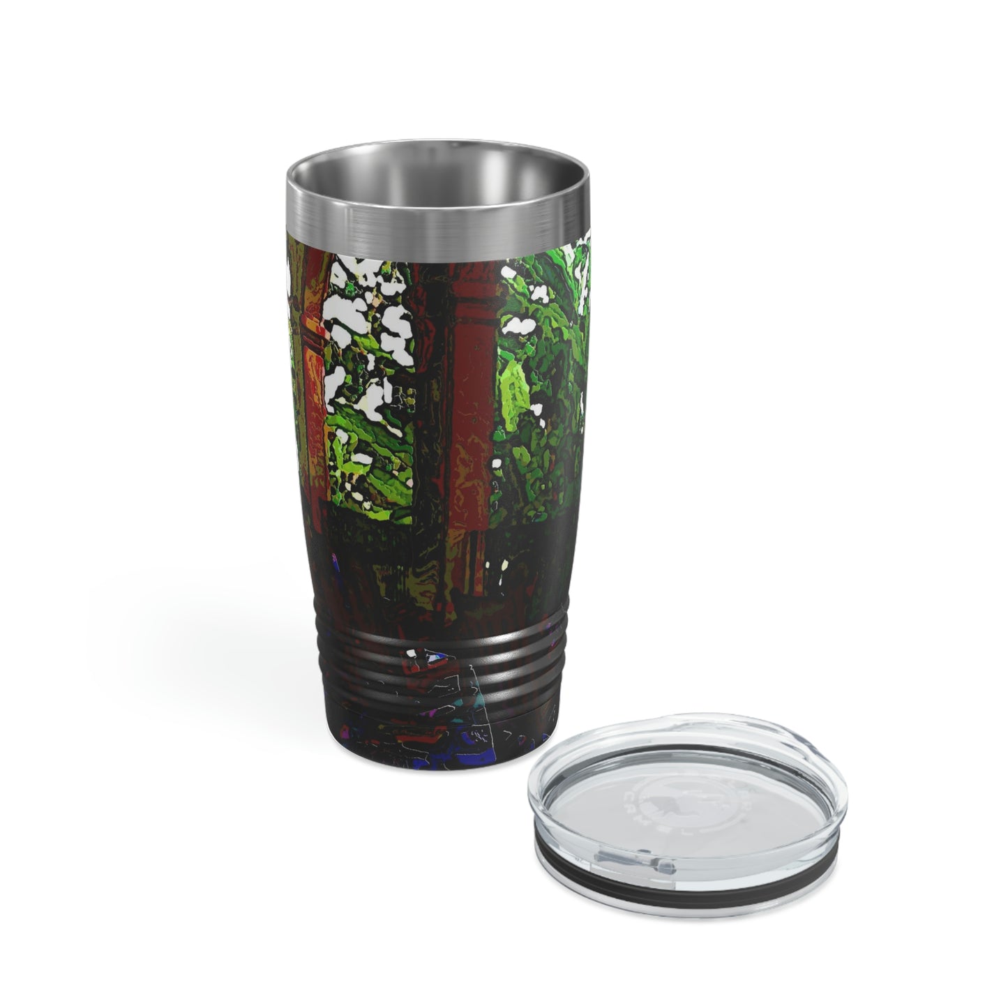 Ringneck Tumbler, 20oz ... Lanai & Rocking Chairs At: 'The Pink Palace' ... The Royal Hawai'ian ... Honolulu, HI ... '27Oct2014' ... Original Works ...