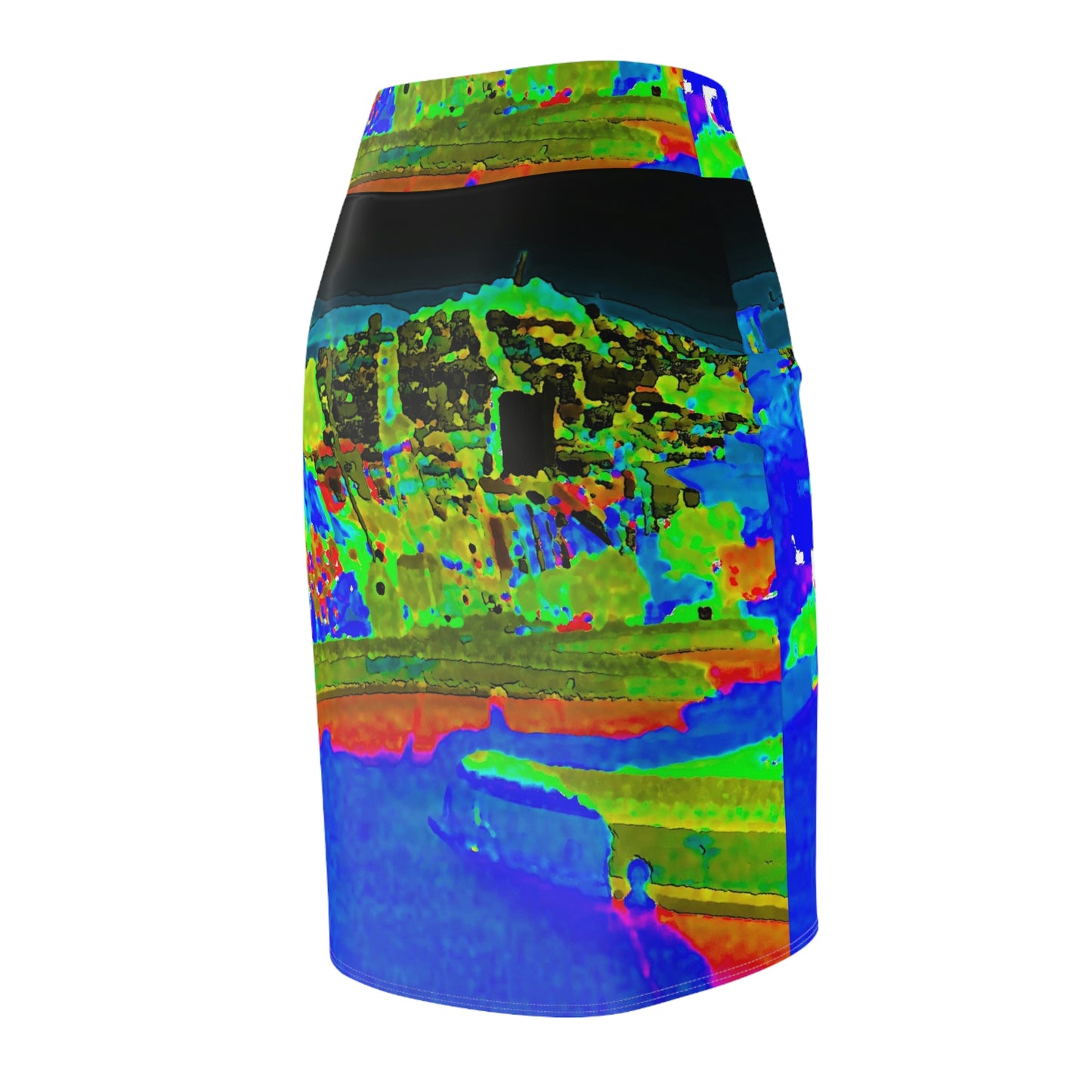 Women's Pencil Skirt ... "Lombard Street San Francisco, CA, USA" ... Family Archives 1970's ... Original Works ...