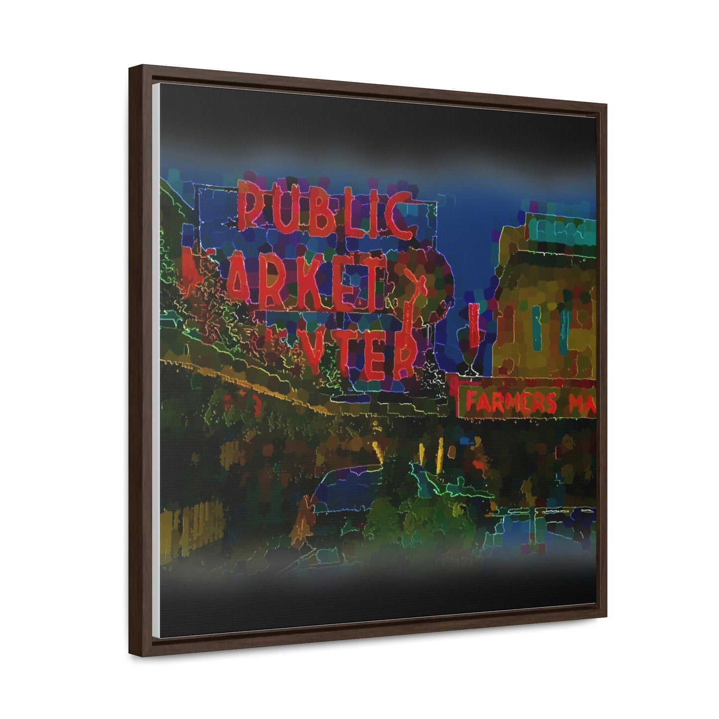 Gallery Canvas Wraps, Square Frame ... PPM: Pike Place Market ... Original Work ... Winter 2022 ...