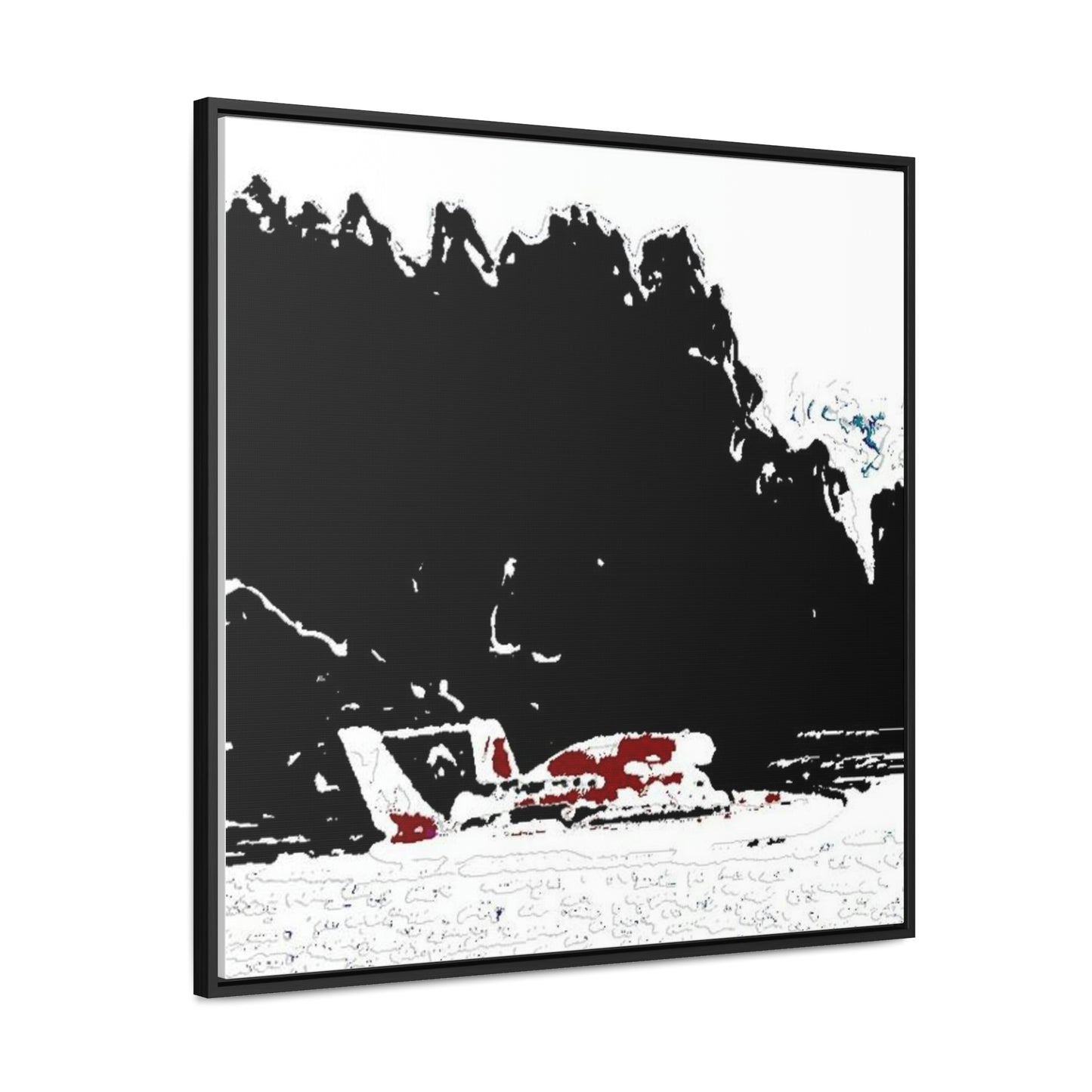 Gallery Canvas Wraps, Square Frame ...  Seattle Columbia Cup On Lake Washington ... "Dave Wilcox Heads For The Win" ... Associate Gift-Photo ... Original Works ...