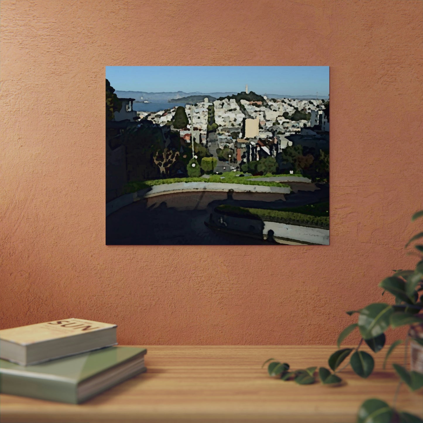 Aluminum Composite Panels ... "A Very Curvy Road With Outstanding Views" ... 'Keep You Eyes On The Road!' ... Lombard St, SF, California ... Family Archives (Father) ... Original Works ...