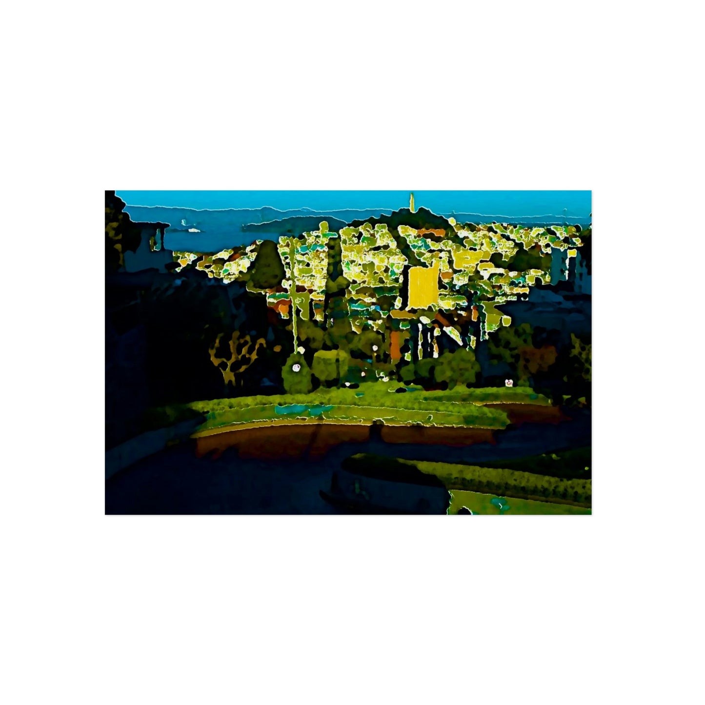 Aluminum Composite Panels ... "A Very Curvy Road With Outstanding Views" ... 'Keep You Eyes On The Road!' ... Lombard St, SF, California_2 ... Family Archives (Father) ... Original Works ...
