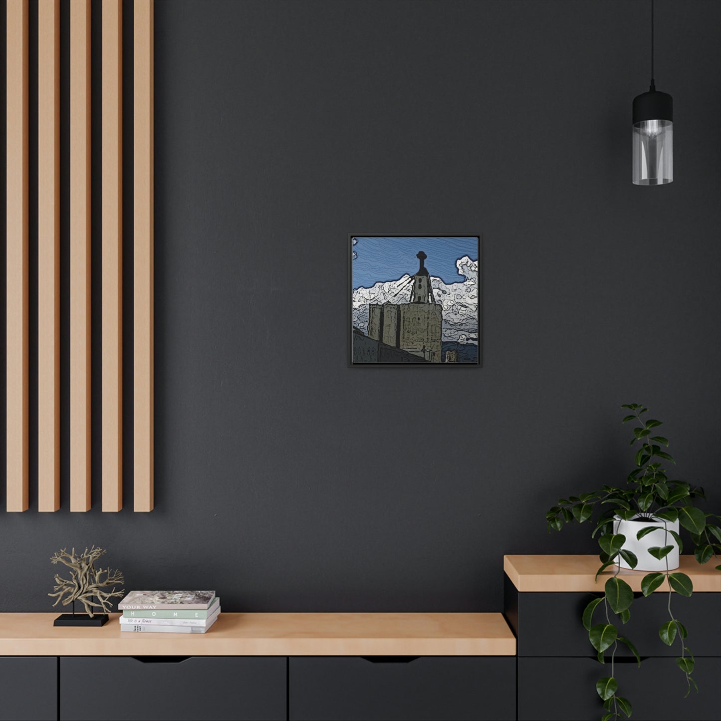 Gallery Canvas Wraps, Square Frame ..."ICP: Idaho County Propane ... 'Production Facilities Grangeville, Idaho' ... "  Original Works: Rendering Time: 10 Hours ...