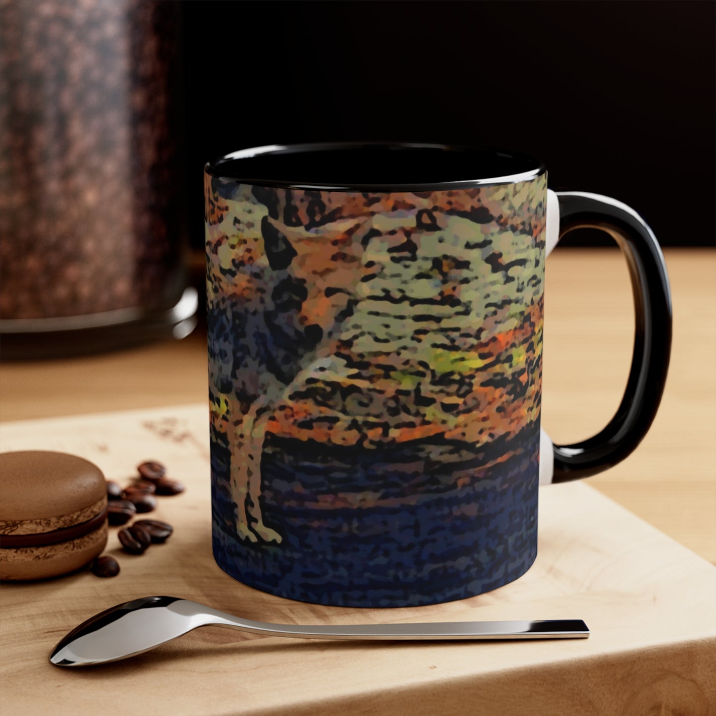 Accent Coffee Mug, 11oz ... Coyote ... "Yosemite Valley: Circa May23 ... KPH Base Photo" ... Original Works ...