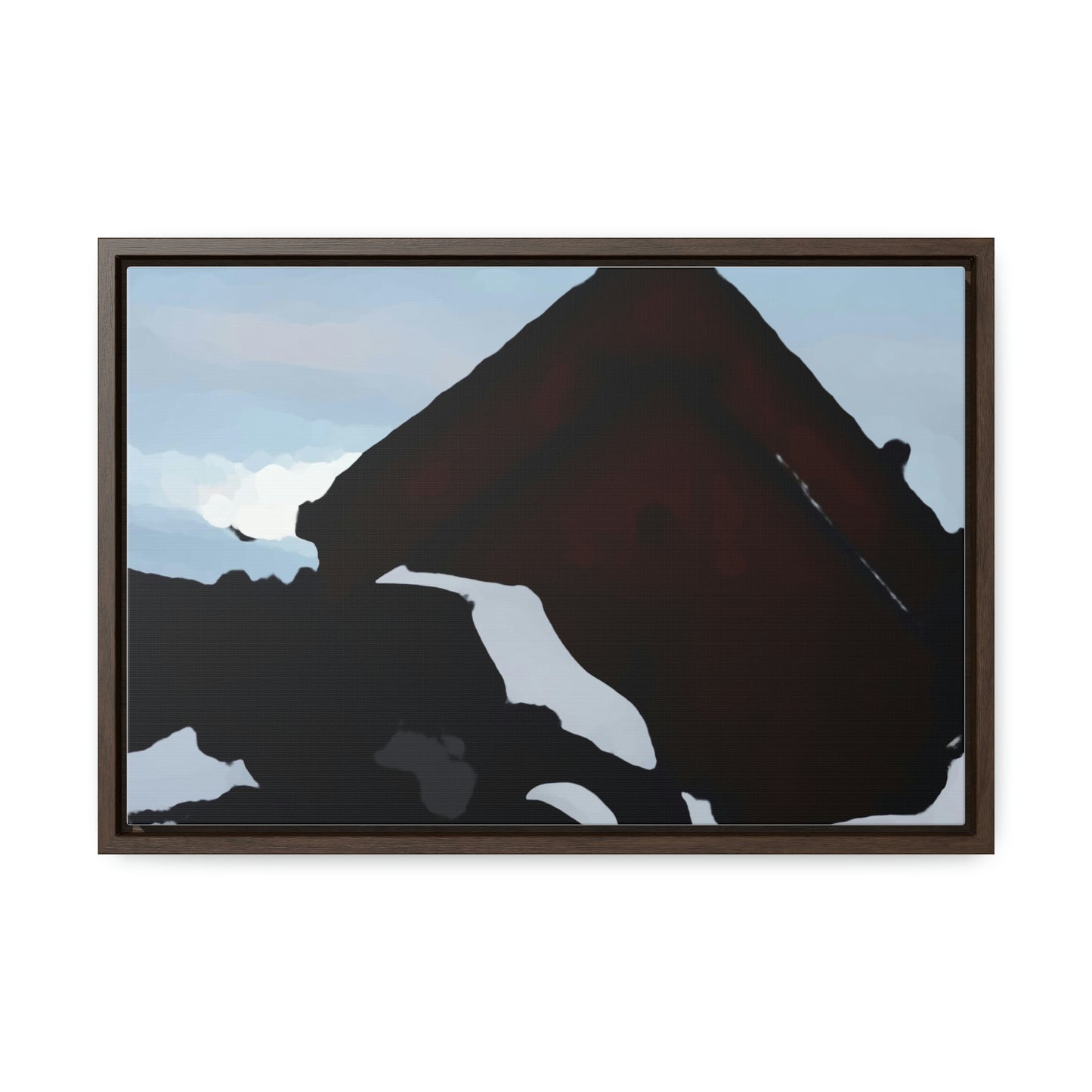 Gallery Canvas Wraps, Horizontal Frame ... After An Intense Snow Storm ... 'Digging Out' ... A Vehicle & Cabin "In The Mountains" ... March 2023 ... Original Works ...