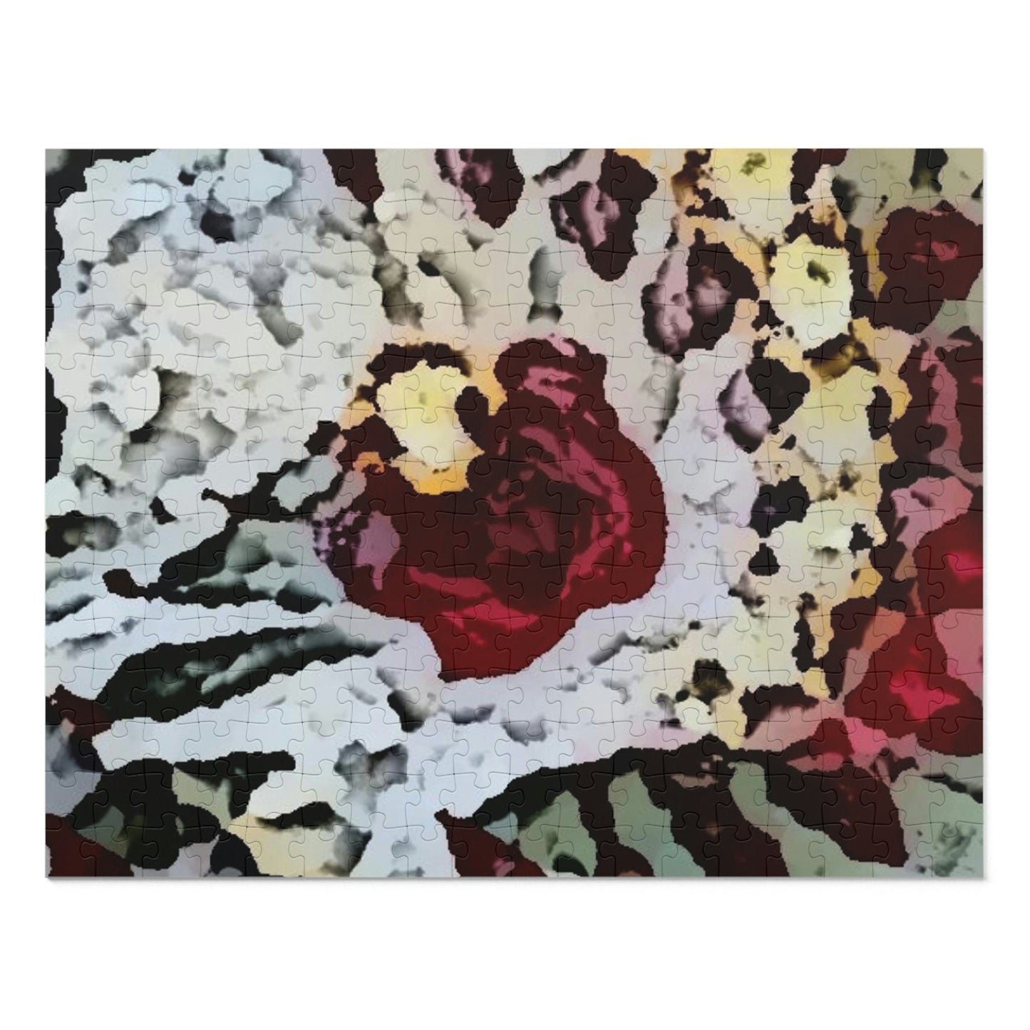 Jigsaw Puzzle (30, 110, 252, 500,1000-Piece) ... "A Friendly Flower" ... Pointsettia 'Pointing' ... Original Works ... (Supplied Photograph) ...