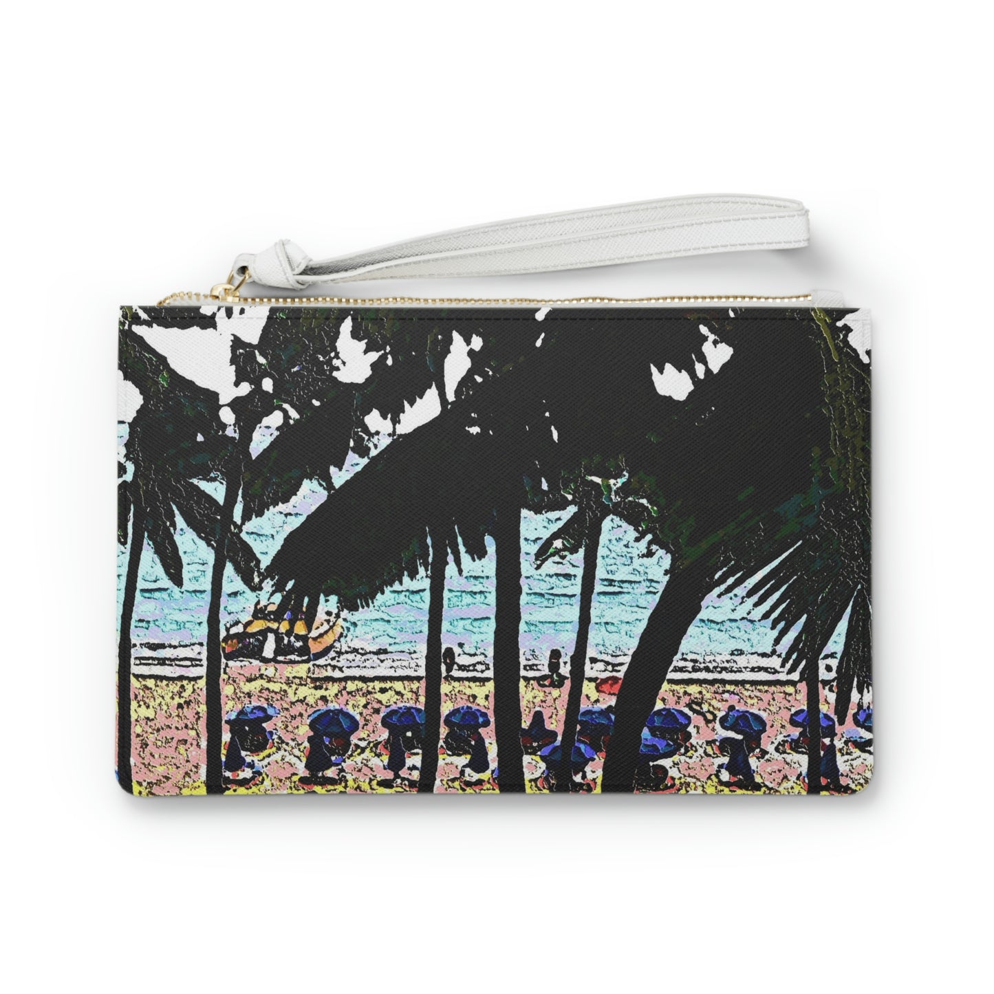 Clutch Bag ... "A Beautiful Beach Amongst The Palms" ... The Outrigger Waikiki, Honolulu, Oahu ... Original Works ...