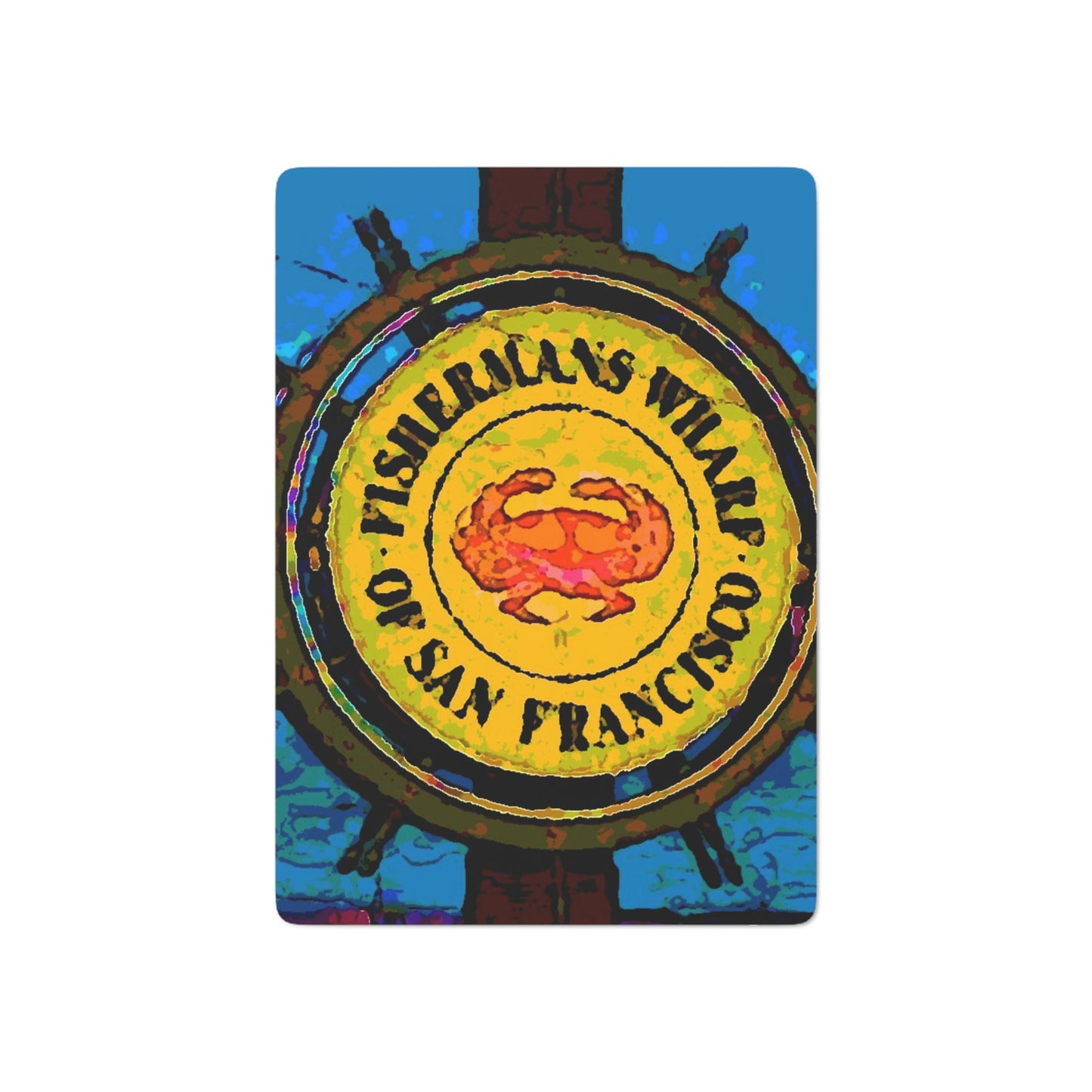 Custom Poker Cards ... "No.9 Fishermen's Grotto - Fishermen's Wharf, SF, California" ... Family Archives: 1970's ... Original Works ...