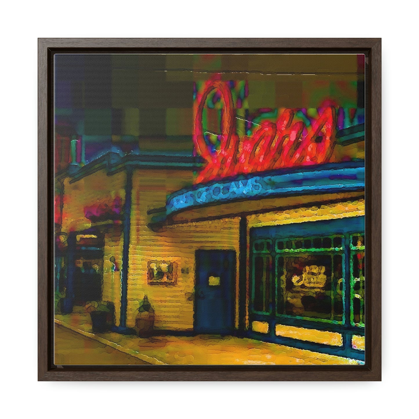 Gallery Canvas Wraps, Square Frame ...  In-A-Hurry & Stressed? ... Remember: Keep "Clam" ... Clam_Happy ...  'Ivars: Seattle Waterfront' ... Personal Archives ... Original Works ...