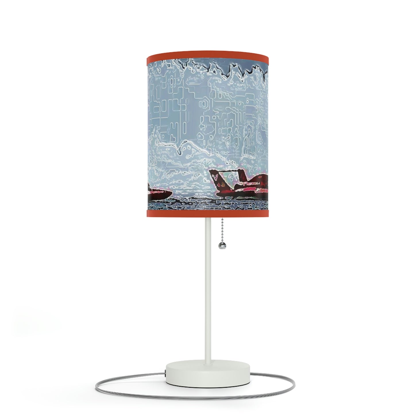 Lamp on a Stand, US|CA plug ... Seattle Columbia Cup On Lake Washington ... "Dave Wilcox Heads For The Win" ... Associate Gift-Photo ... Original Works ...