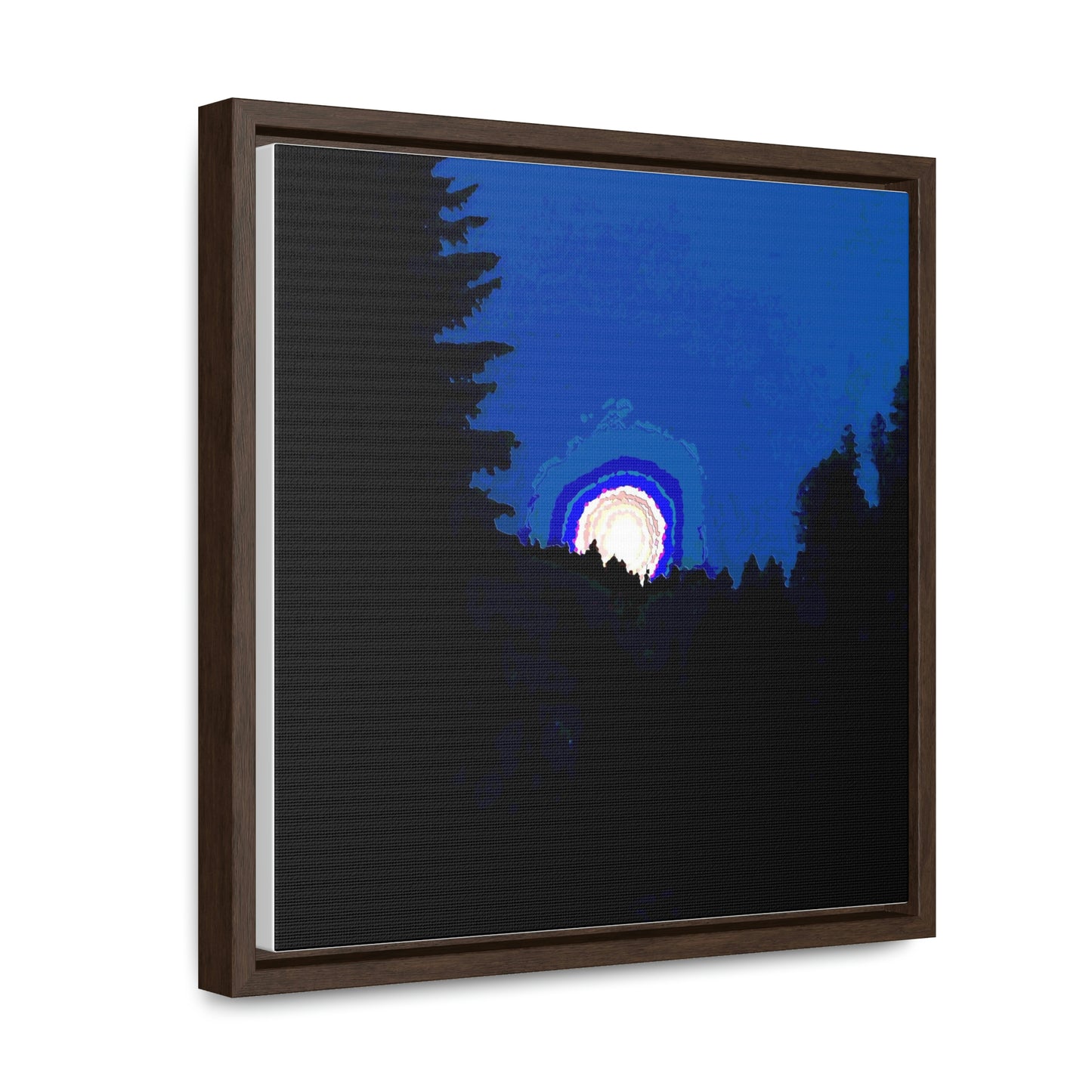 Gallery Canvas Wraps, Square Frame ... "The Road Home" ...' Over The River & Through The Woods To? ...' ... Moonscape Near Elk City, Idaho ... Original Works ... 5Jan23 ...