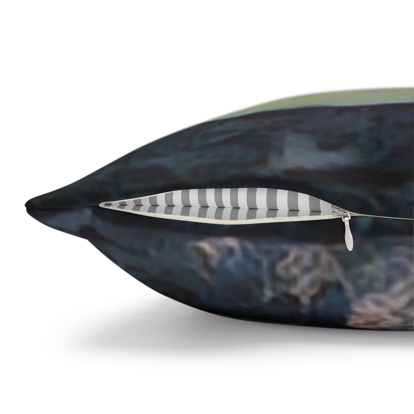 Spun Polyester Square Pillow Case ... An Extraordinary Humpback Breach ... 'With Explosive Energy' ... Family Archives (KPH) ... Circa: 21st Century. Maui, HI ... Original Works ...