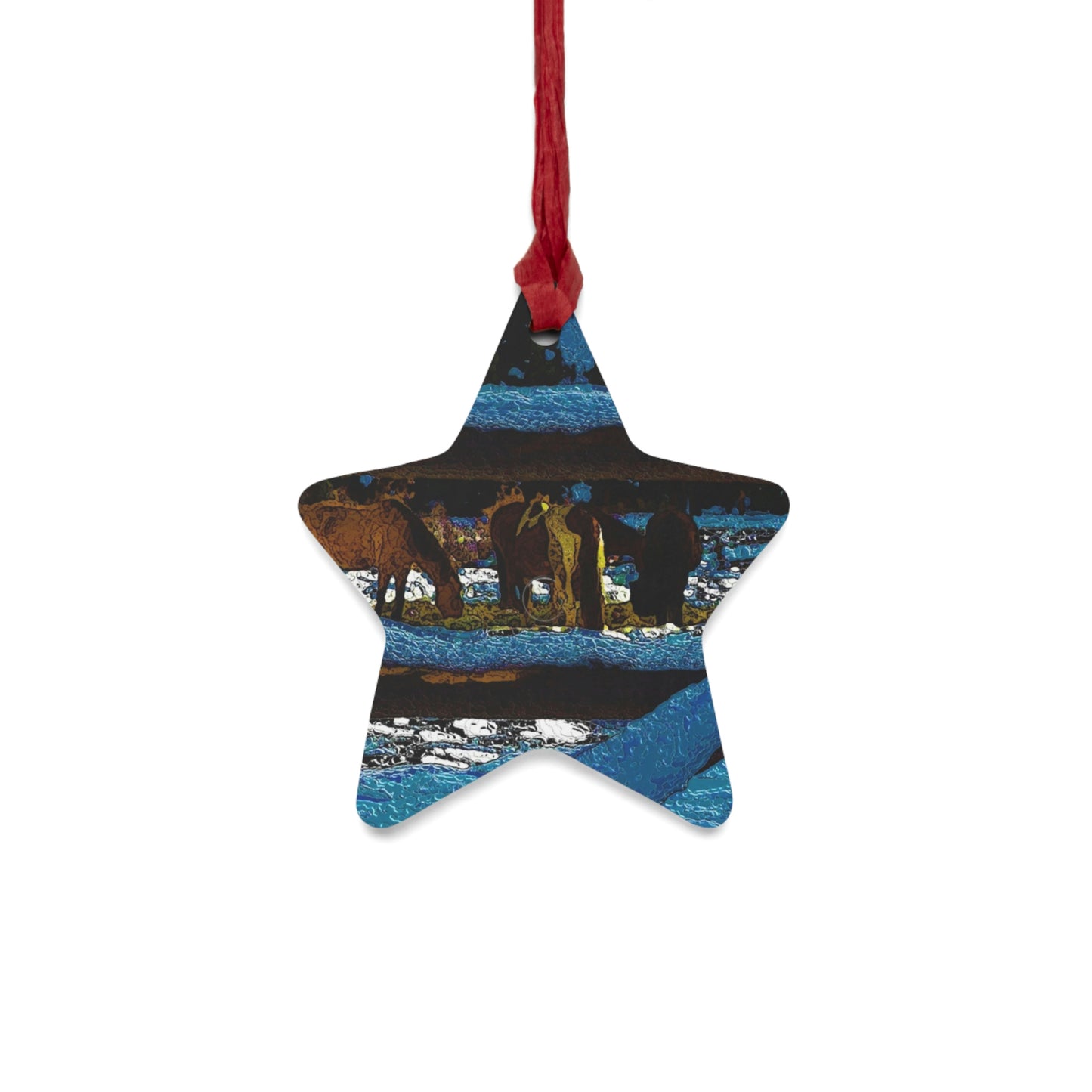 Wooden Ornaments ...  A Horse ... A Saddle ...  Foraging Through The Snow ...  An_Asses 'Cry' ... Central Idaho, November 2022 ...  Original Works ..