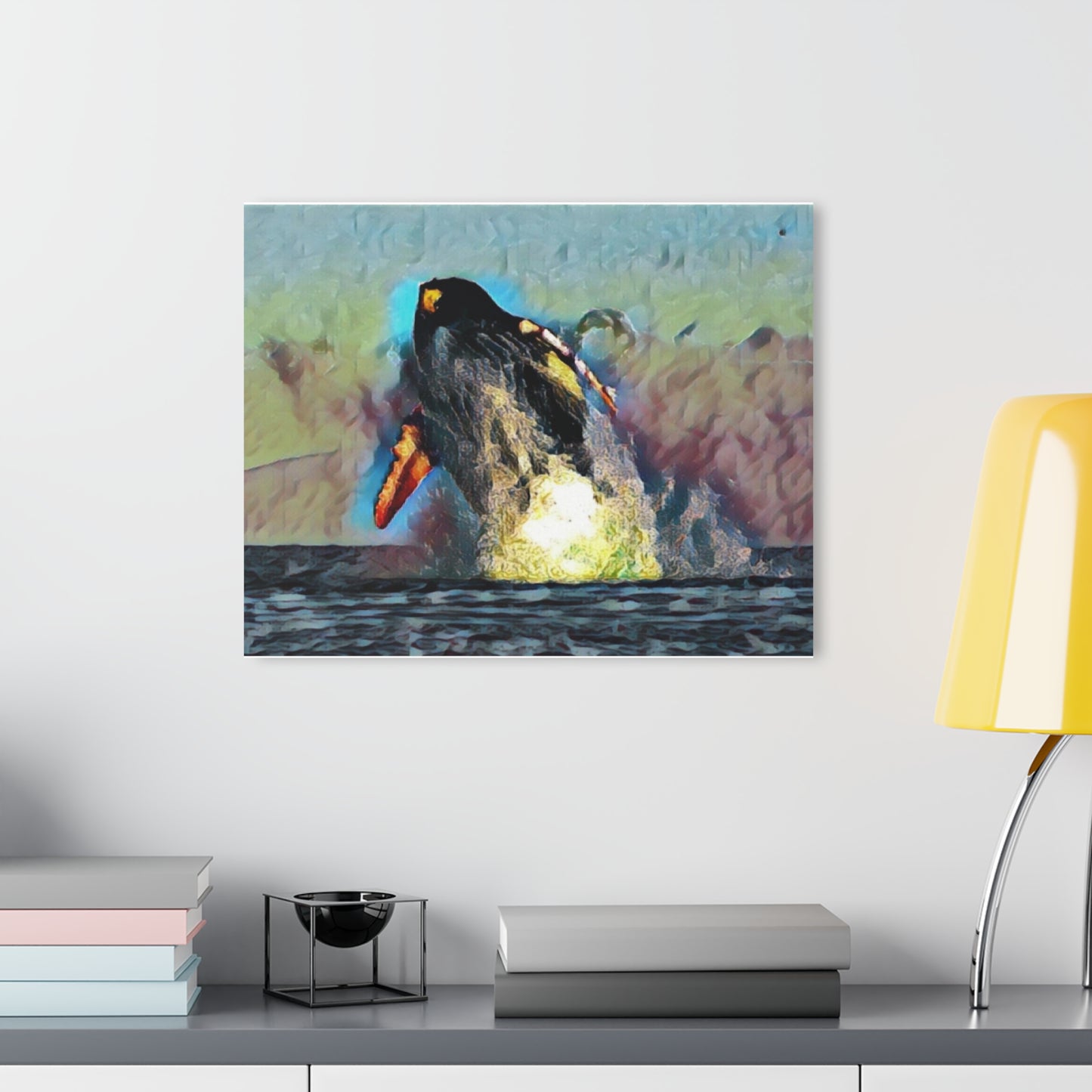 Acrylic Prints (French Cleat Hanging) ... An Extraordinary Humpback Breach ... 'With Explosive Energy' ... Family Archives (KPH) ... Circa: 21st Century. Maui, HI ... Original Works ...
