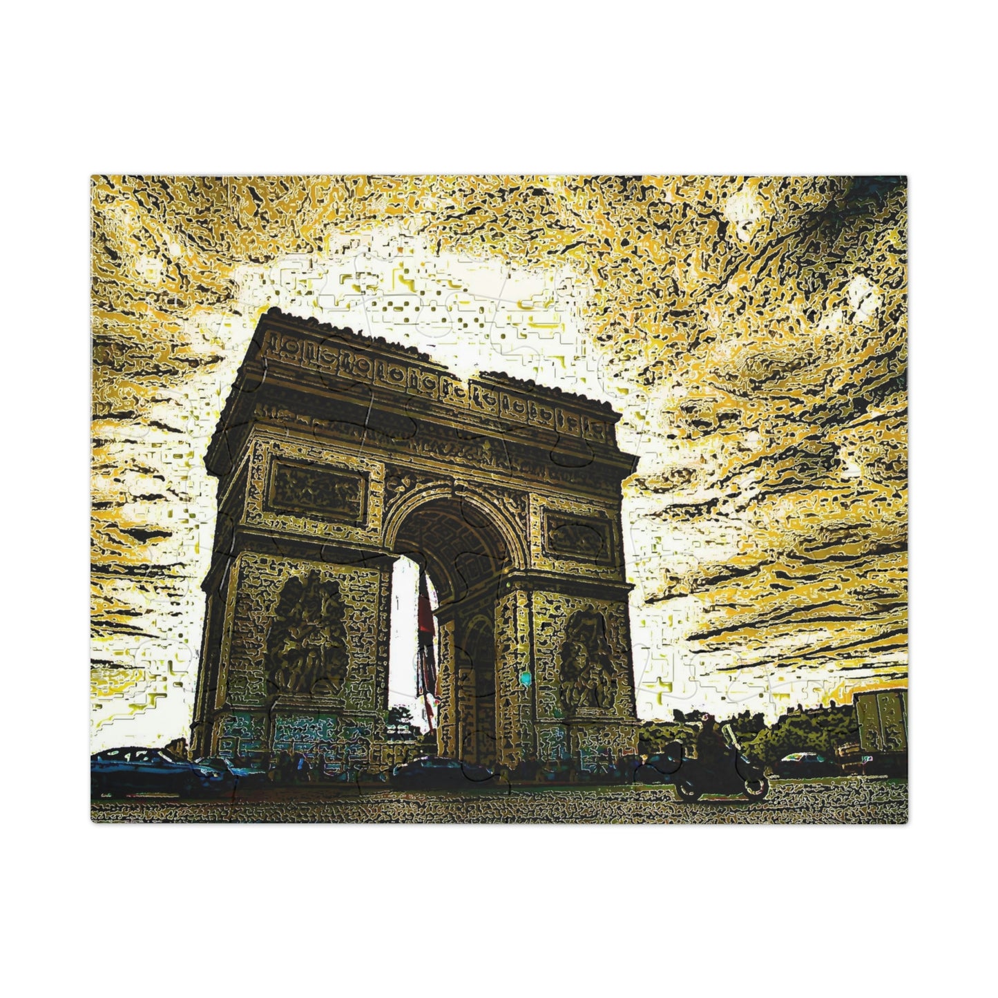 Jigsaw Puzzle (30, 110, 252, 500,1000-Piece) ...  L'Arc de Triomphe ... 'Barbara Joan Bonnell-Holt Photo' ... Circa 1972 ... Oringinal Works ...