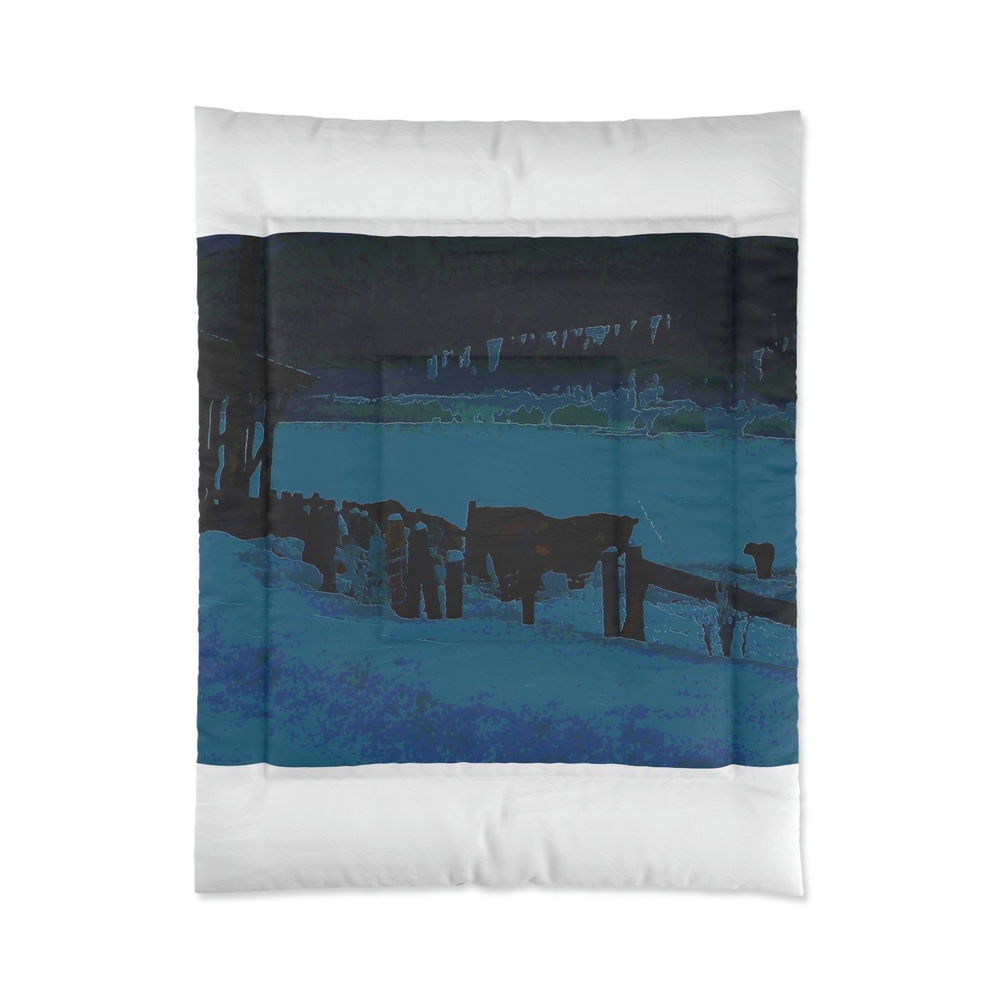 Comforter ... A Quiet Morning ... "Along The Red River & Nature Preserve Plateau" ... Jan23 ... Original Works ...