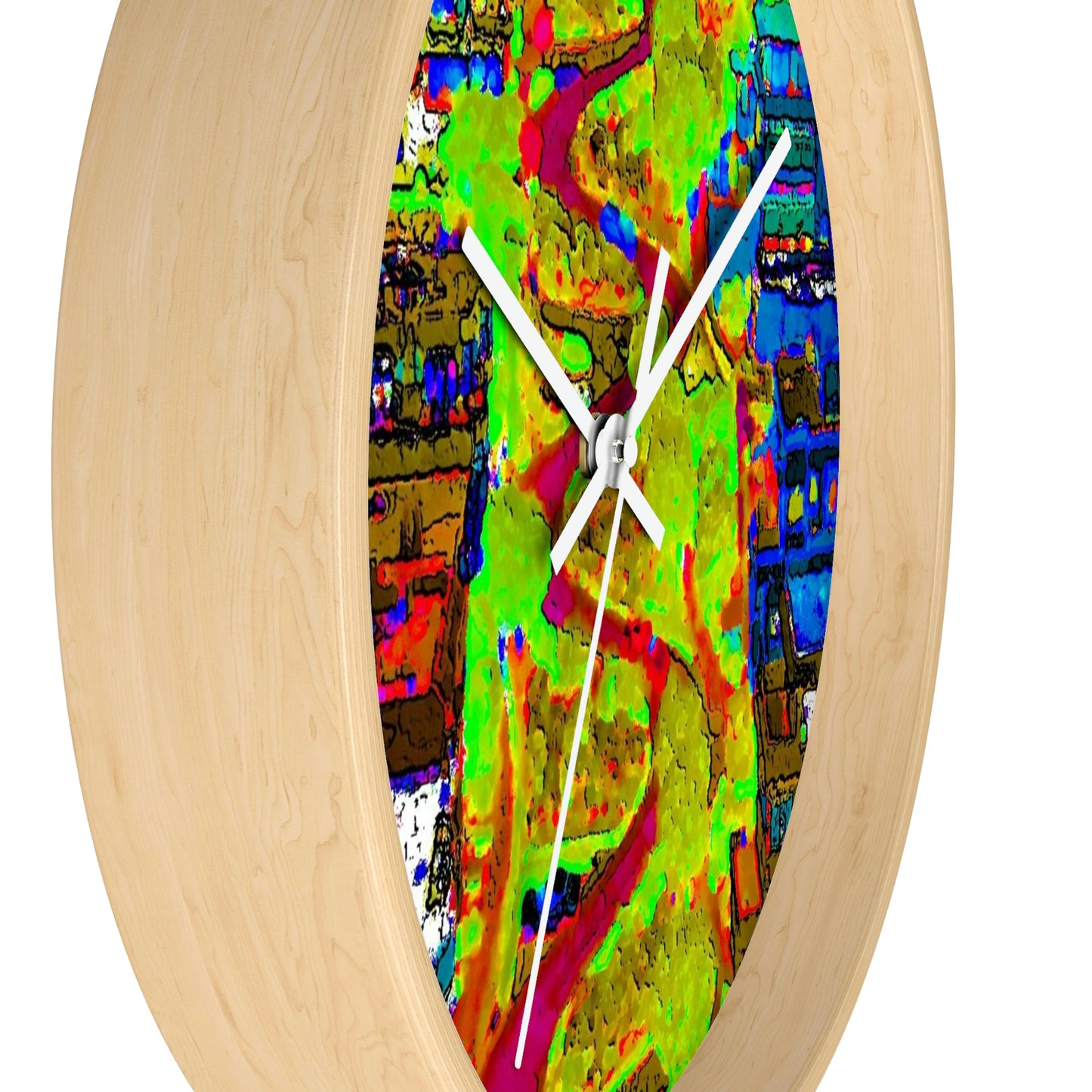 Wall clock ... A Crazy Street ... 'Eight Winding Curve-Switchbacks' ... "Lombard Street, San Francisco, CA' ... Family Archives: 1970's ... Original Works ...